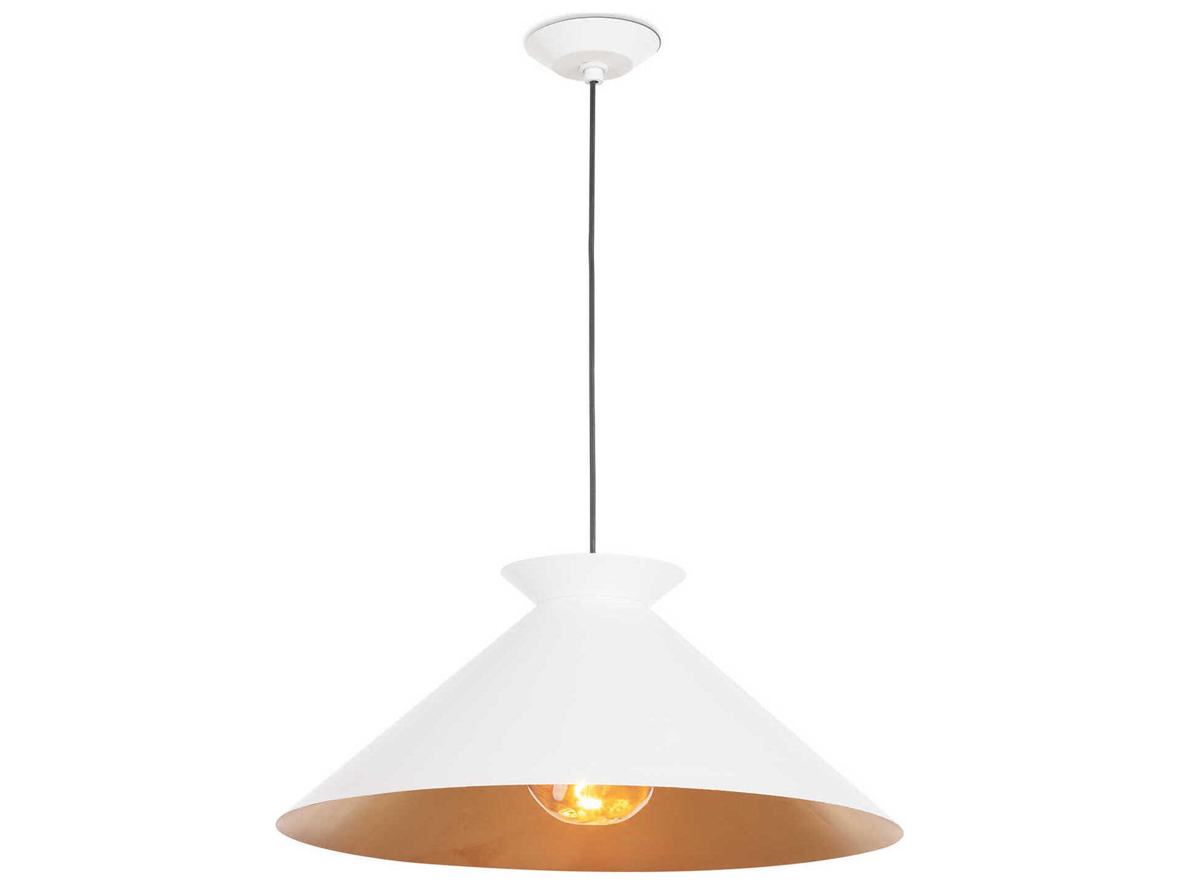 Regina Andrew Viggo 1-Light White Pendant