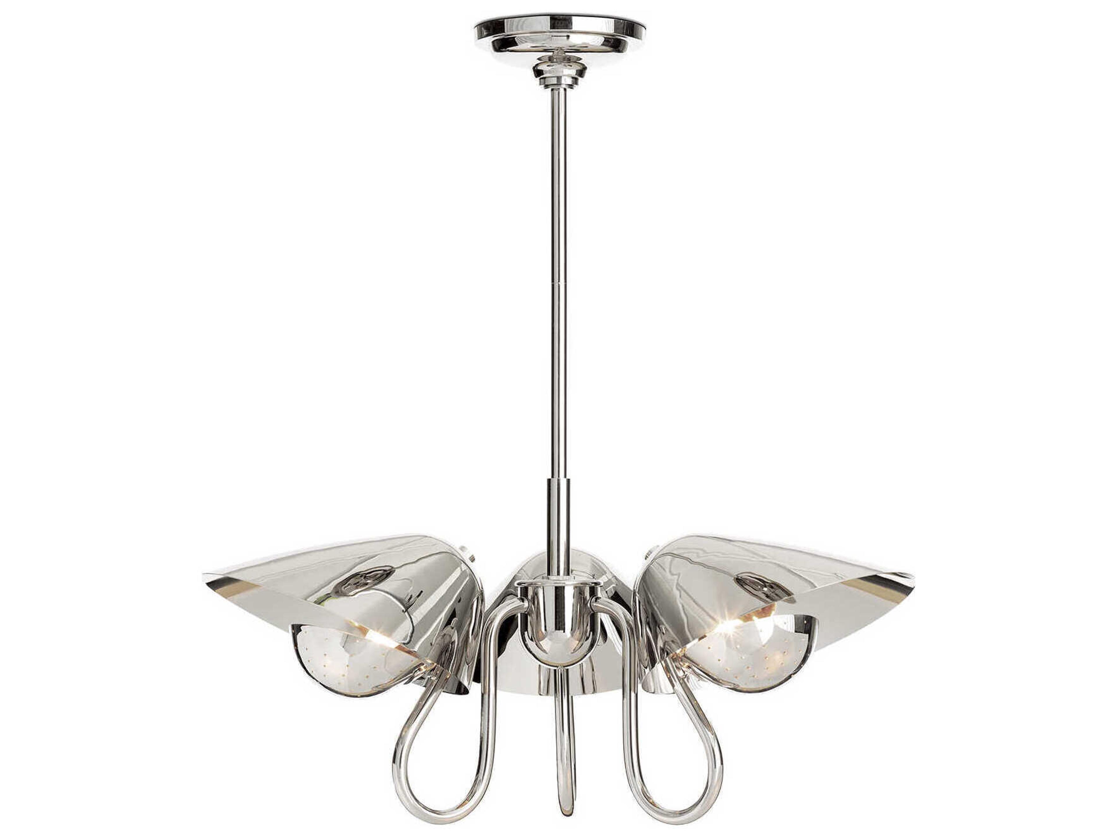 Regina Andrew Keaton 3-Light Polished Nickel Pendant