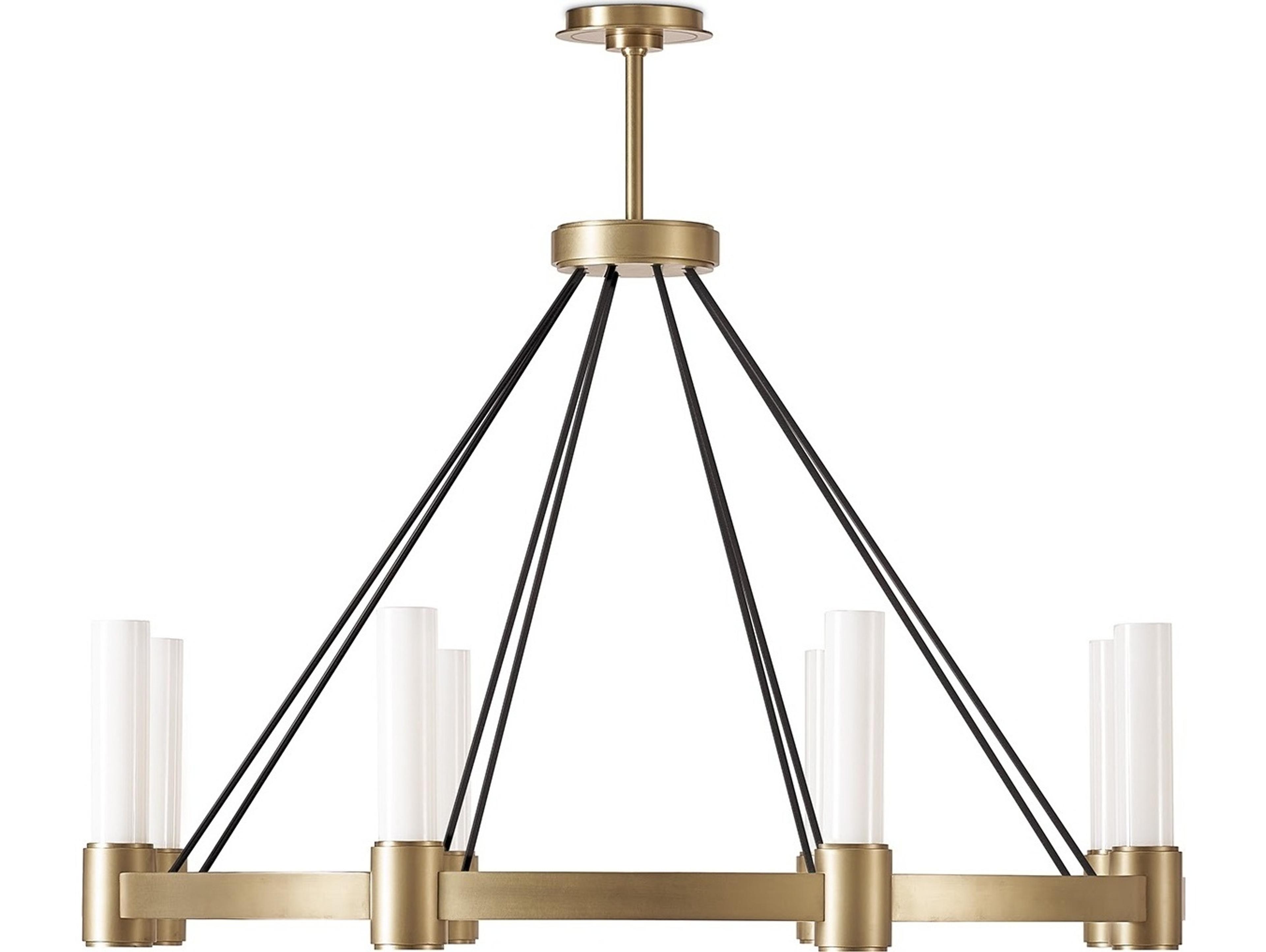 Regina Andrew Dixon 8-Light White Brass Chandelier
