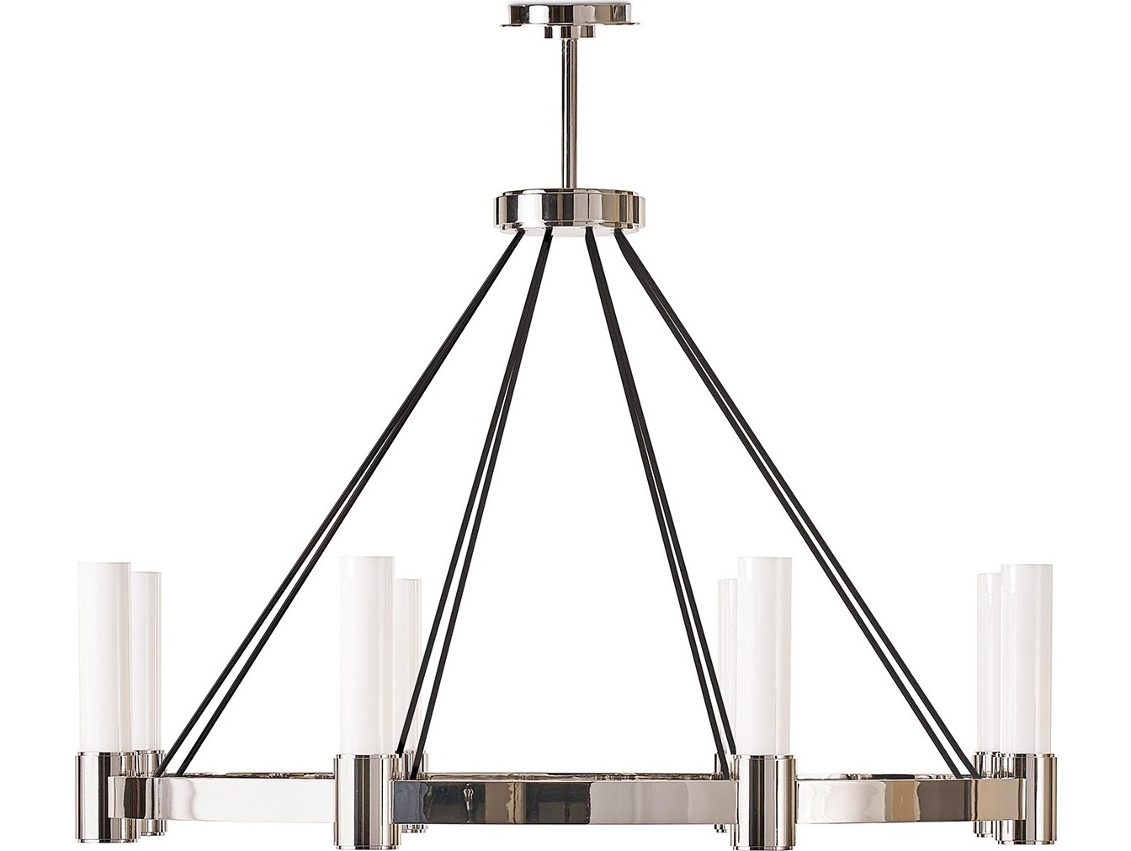 Regina Andrew Dixon 8-Light White Nickel Chandelier