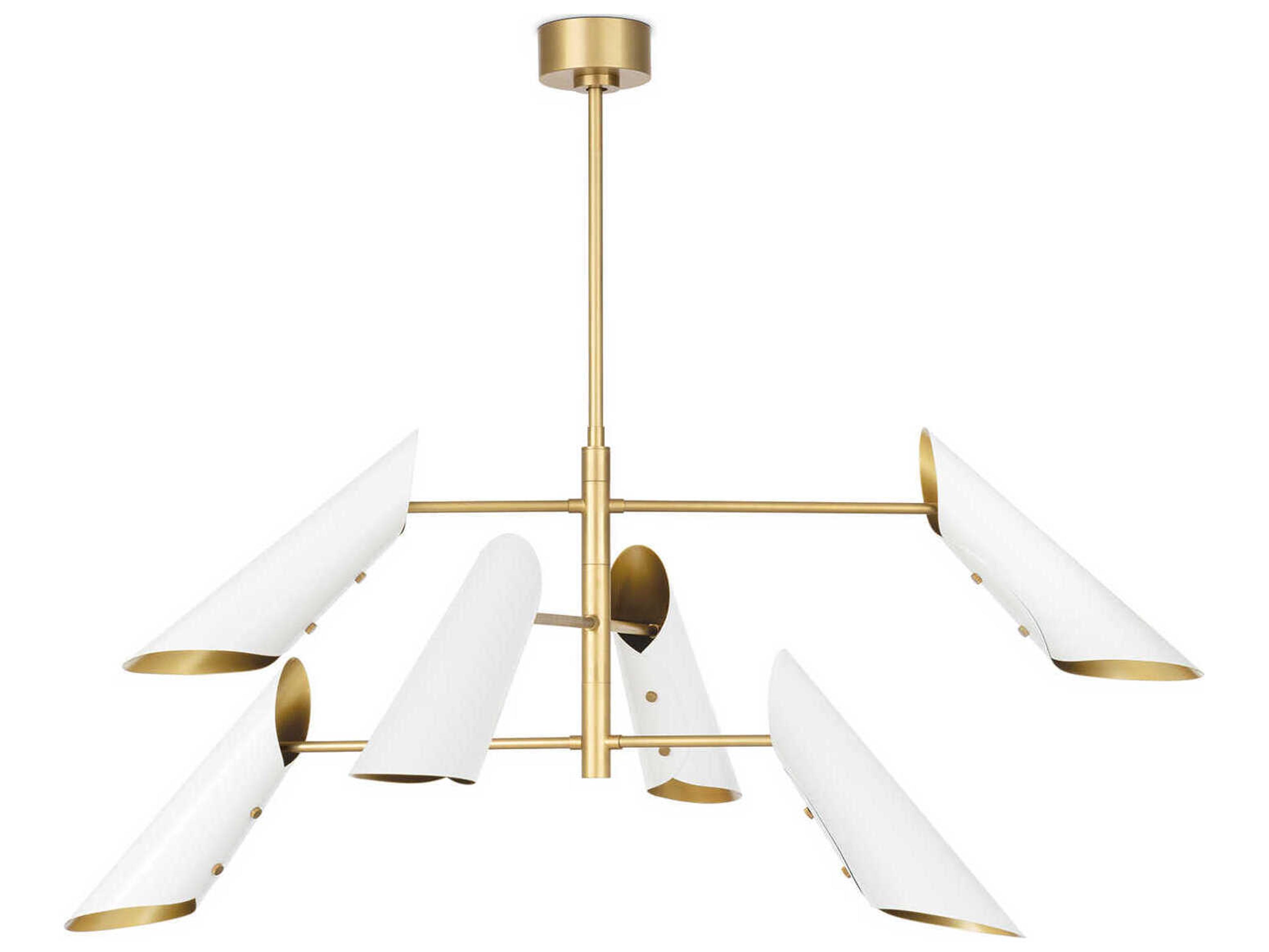 Regina Andrew Vest 6-Light White Tiered Chandelier