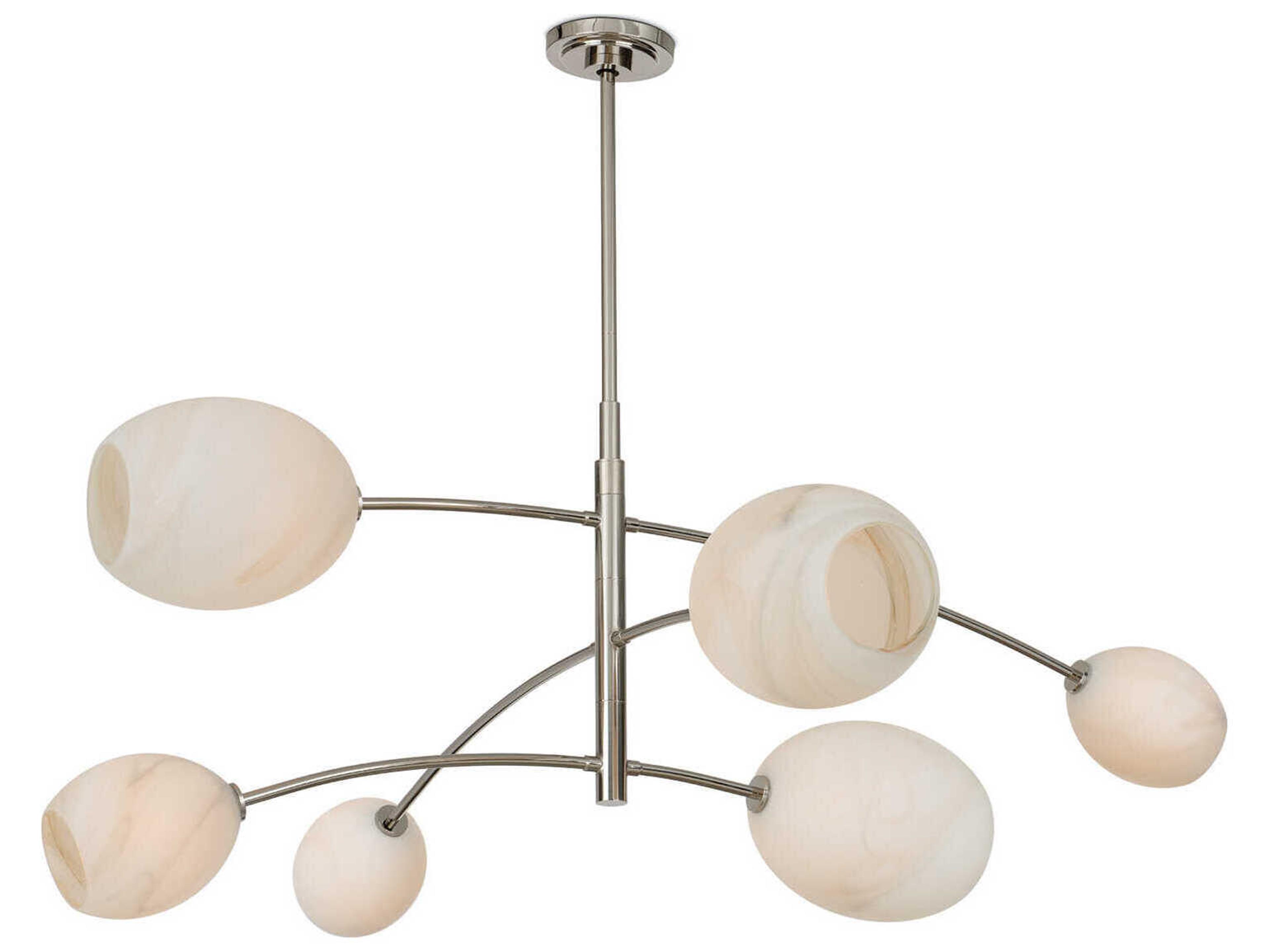 Regina Andrew Artemis 6-Light Polished Nickel Chandelier
