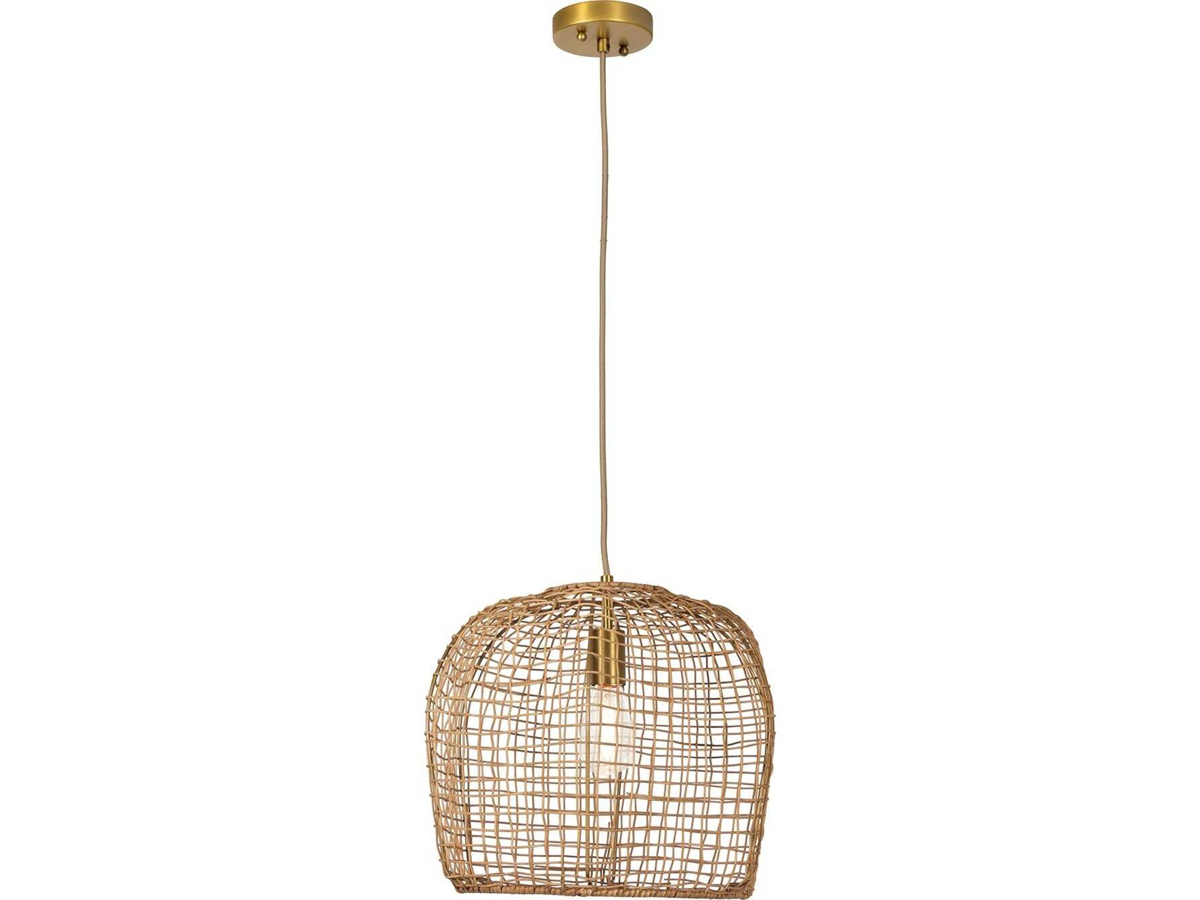 Regina Andrew Selene 1-Light Natural Brown Pendant