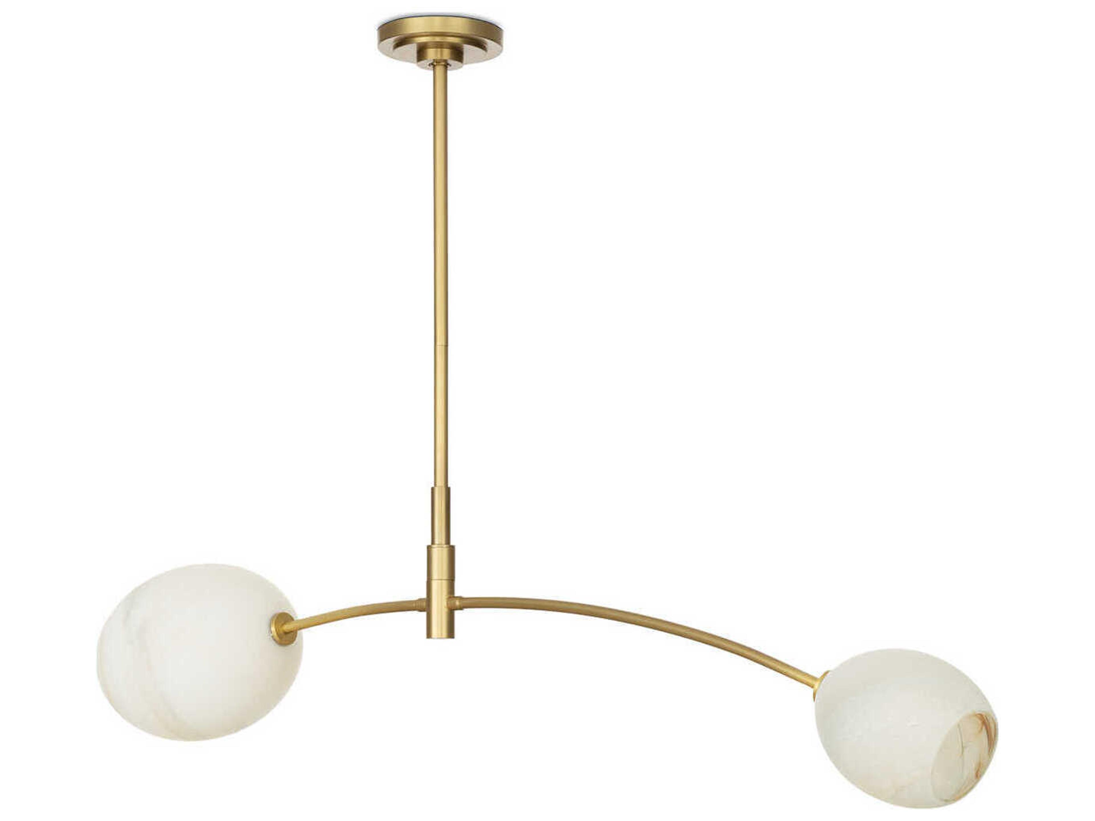 Regina Andrew Artemis 2-Light Natural Brass Island Pendant