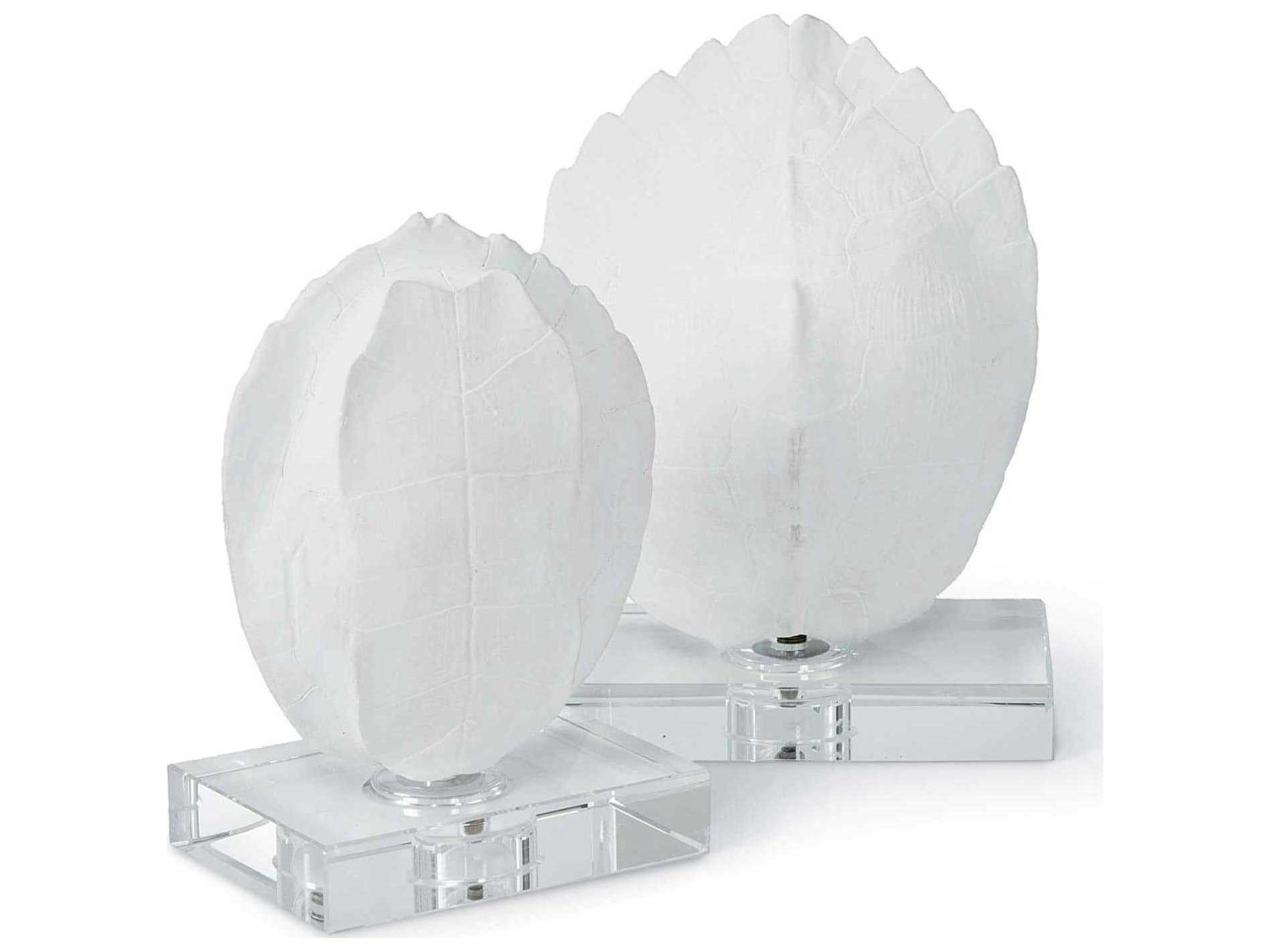 Regina Andrew Turtle Natural Turtle Shells On Crystal Sculptures Set of 2