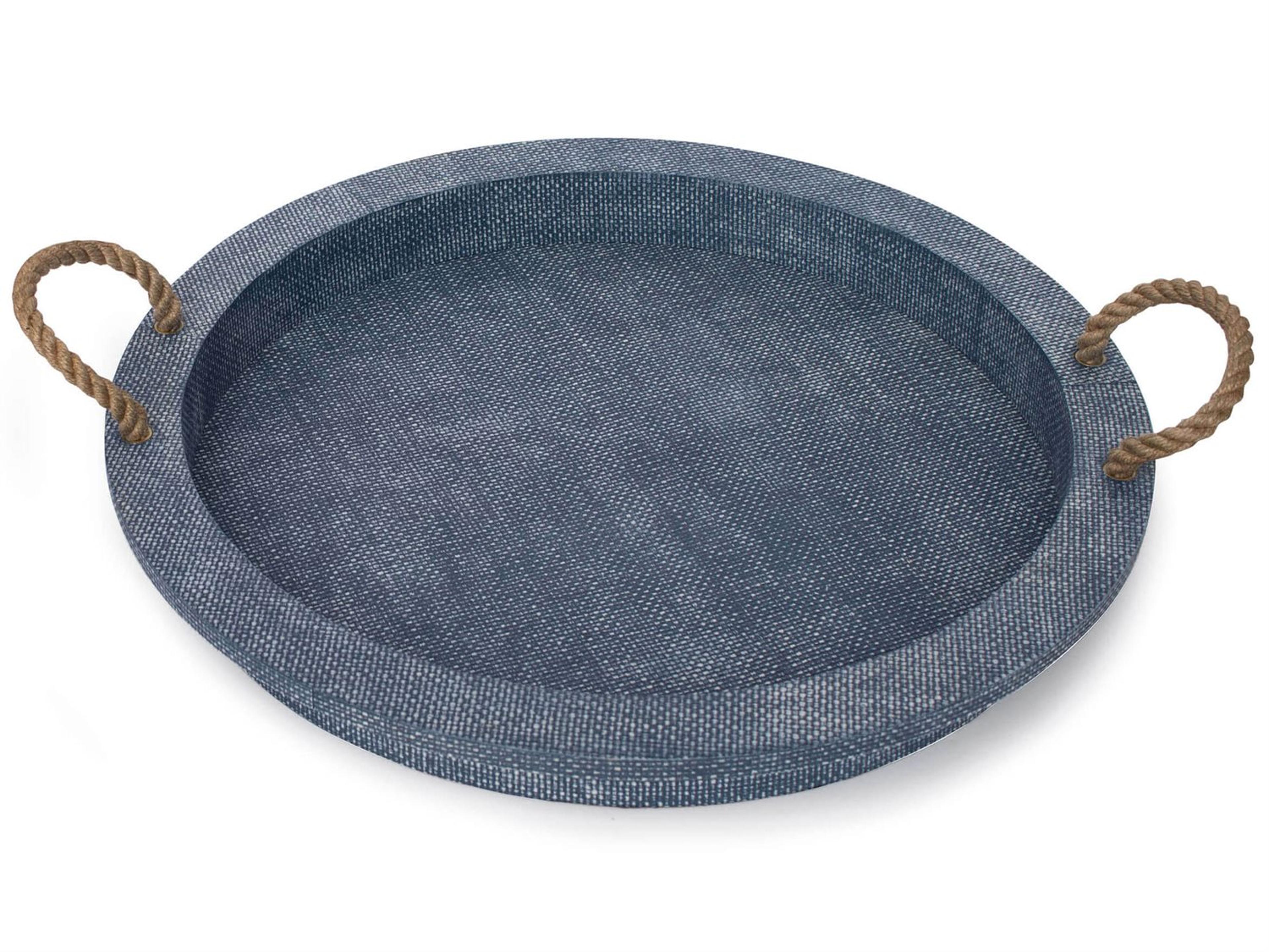 Regina Andrew Aegean Indigo Serving Tray