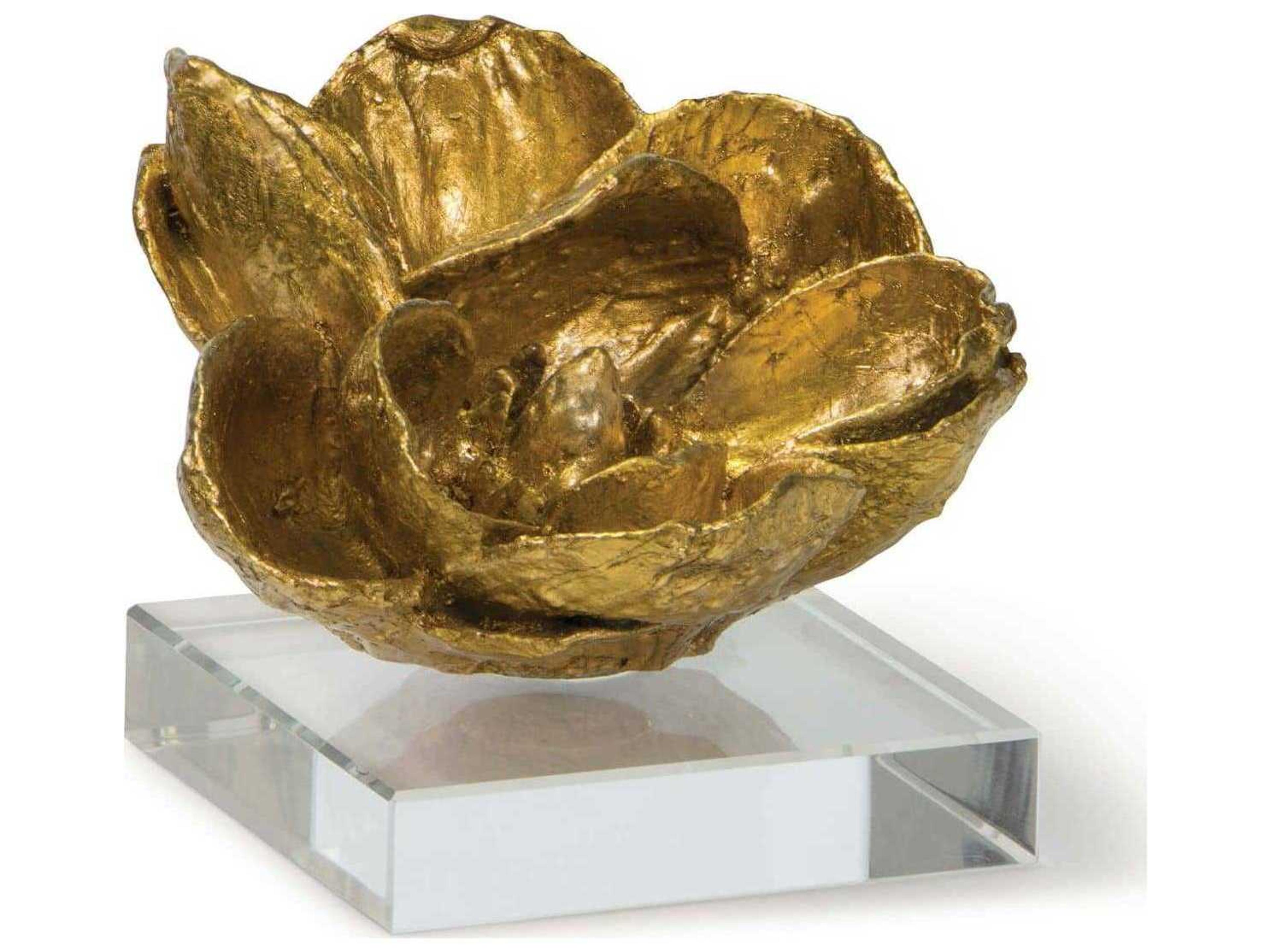 Gold Leaf Magnolia Sculpture