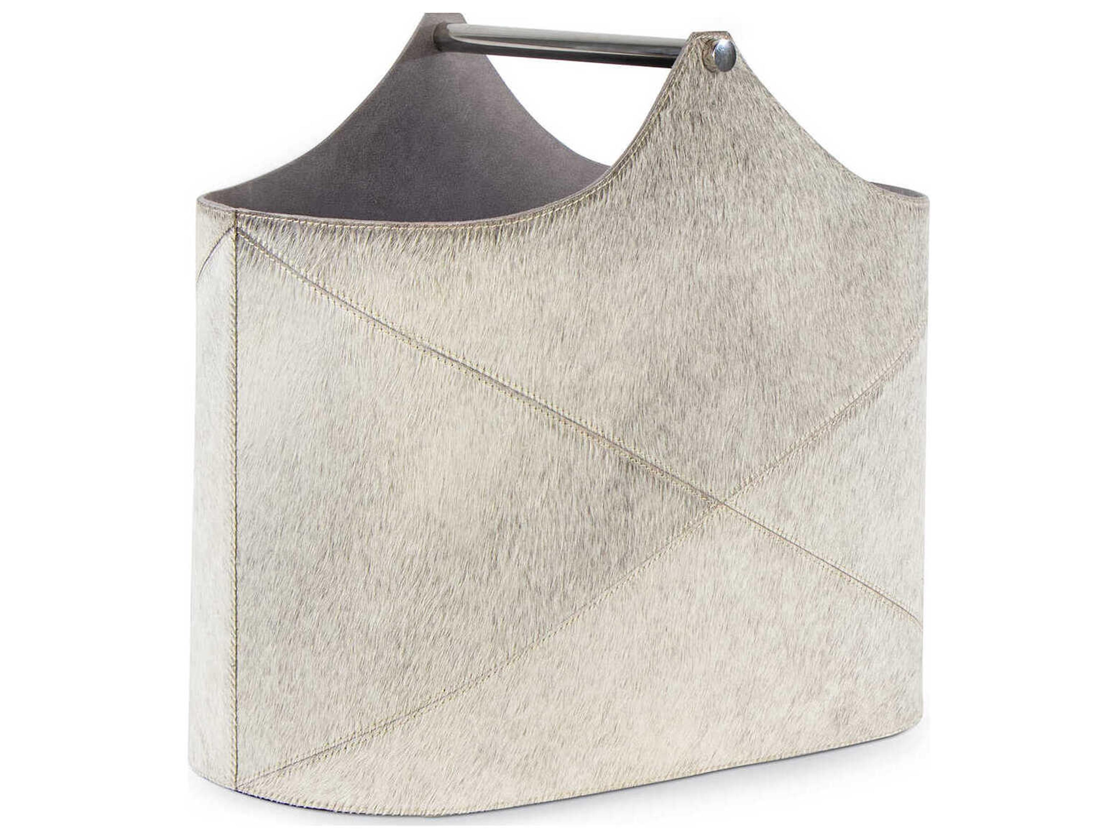 Regina Andrew Andres Grey Hair on Hide Basket