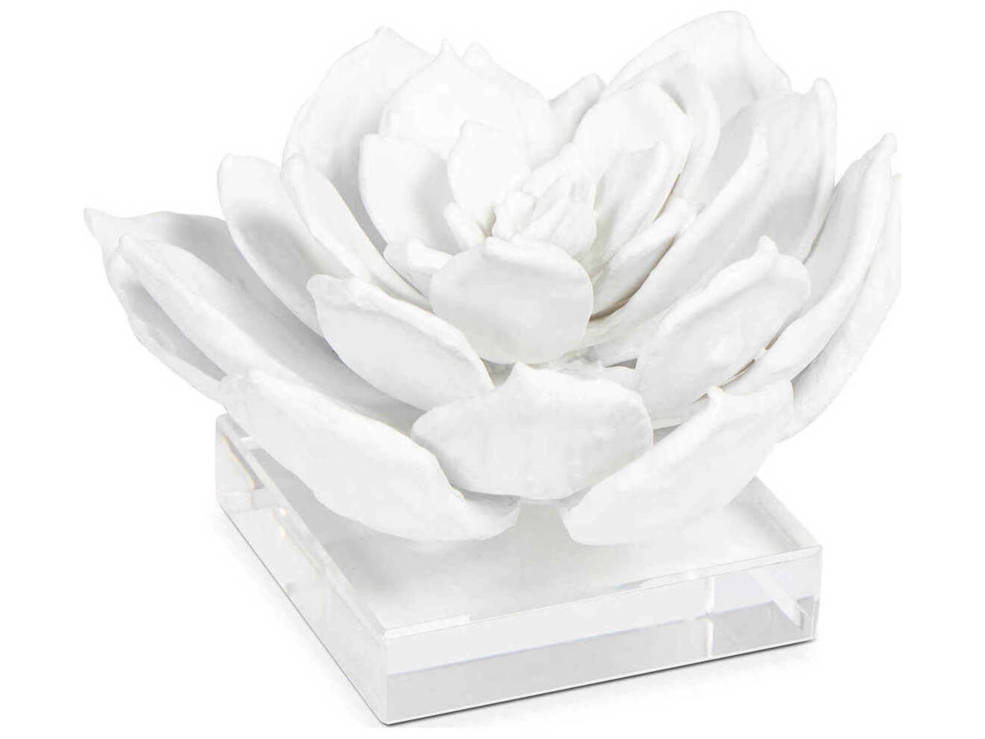 Regina Andrew White Succulent Sculpture