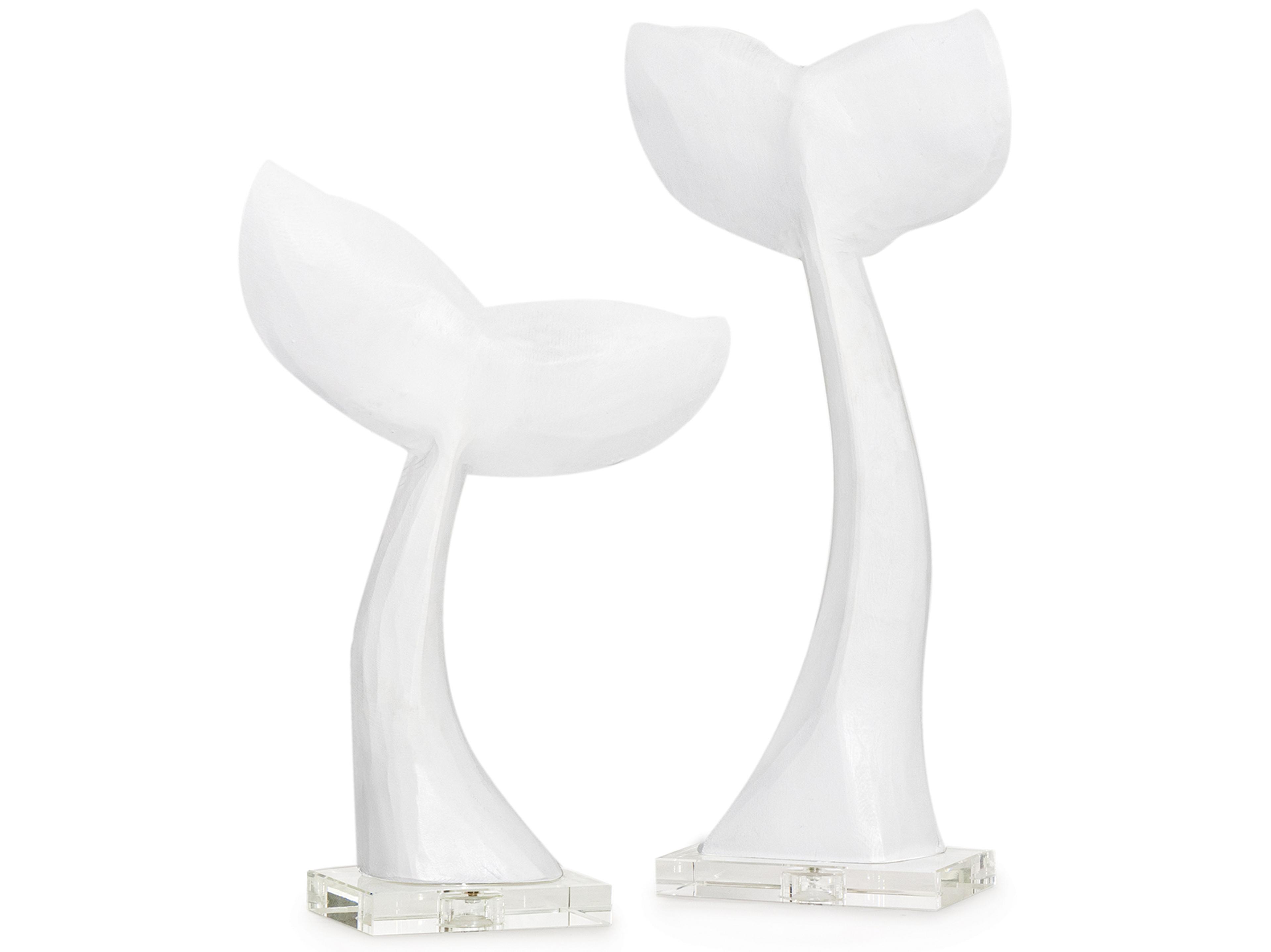 Regina Andrew Whale Tail Sculpture Set of 2