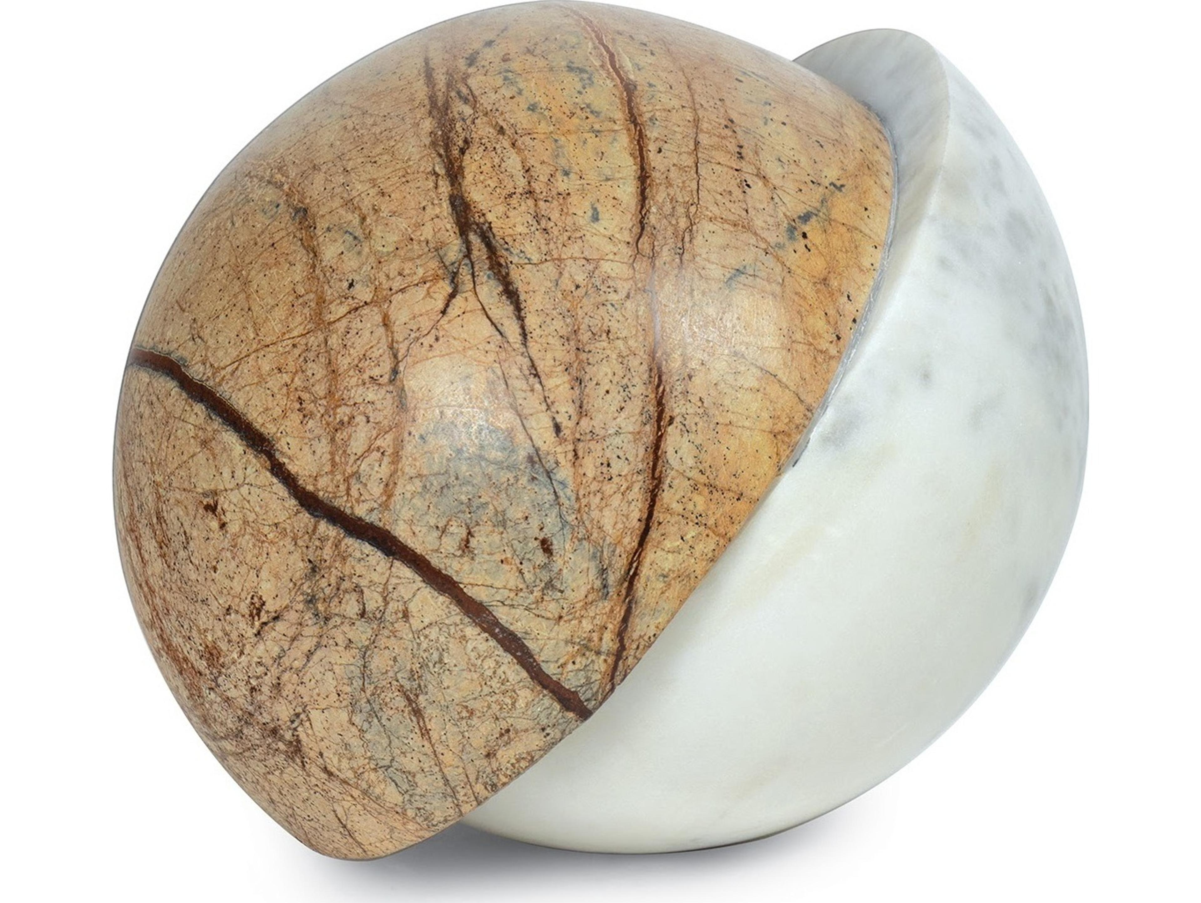 Flint Natural Stone Brown Decorative Accent