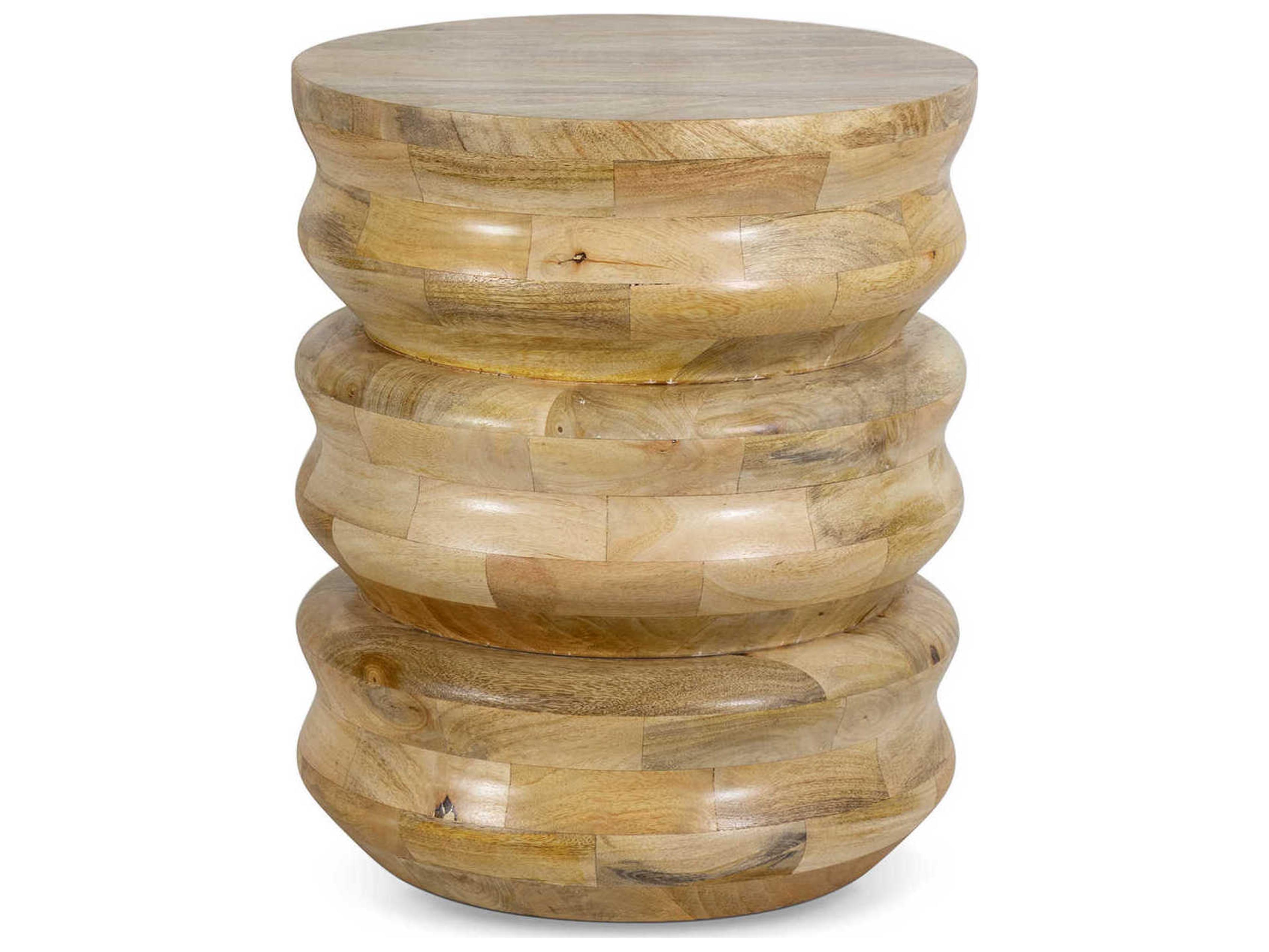 Regina Andrew Aria Round Wood Natural End Table