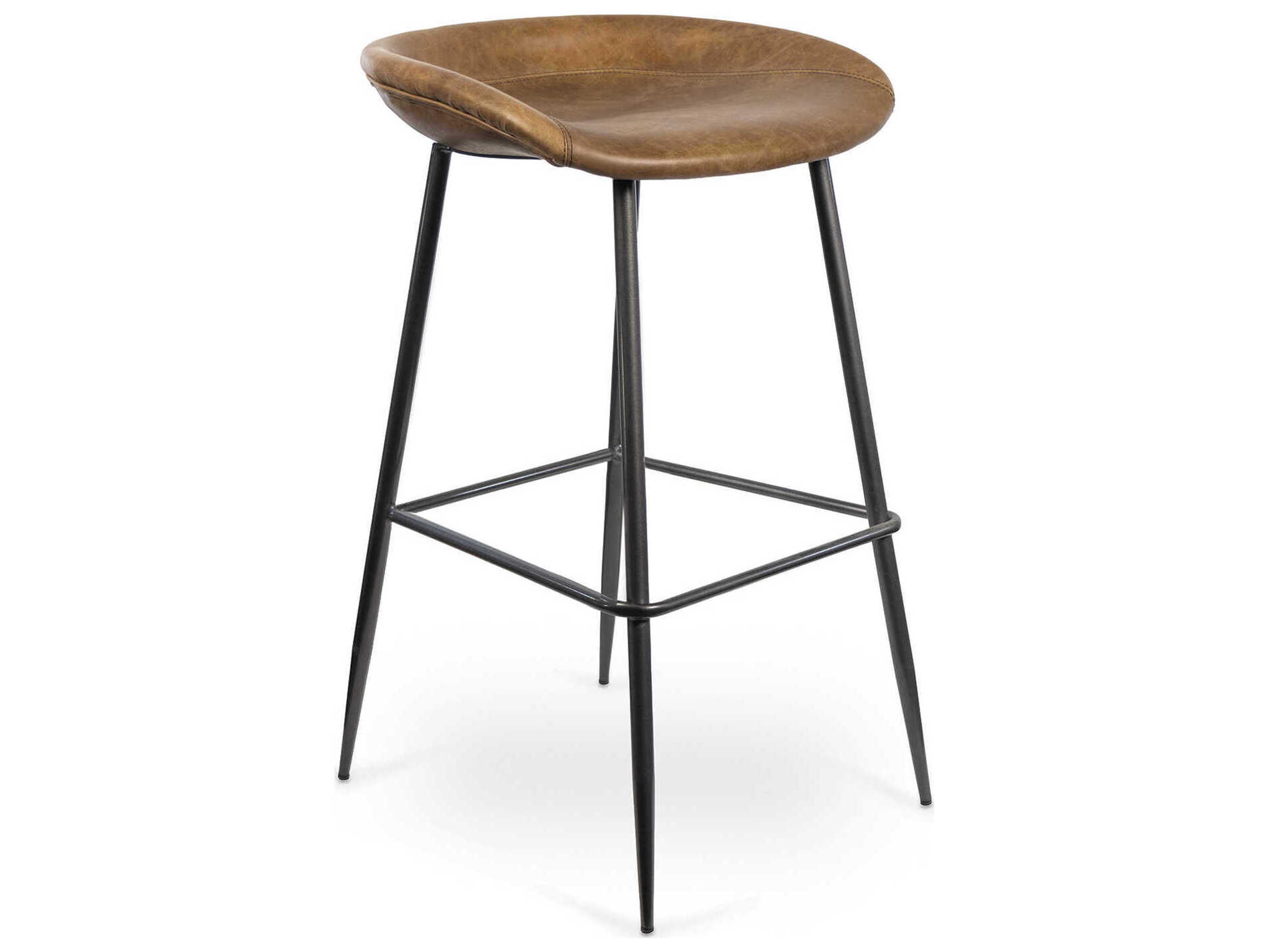 Regina Andrew Marc Brown Leather Bar Stool Set of 2