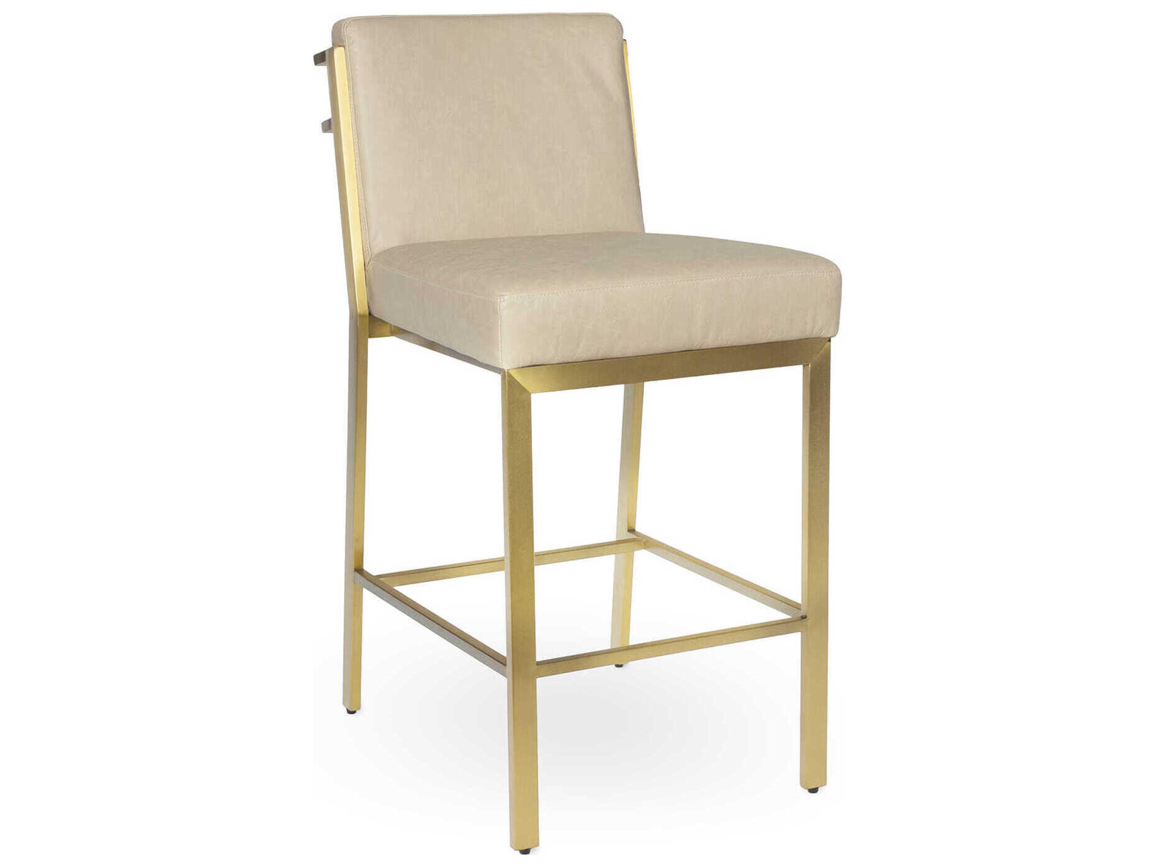Regina Andrew Chantal Cappuccino Leather Counter Stool