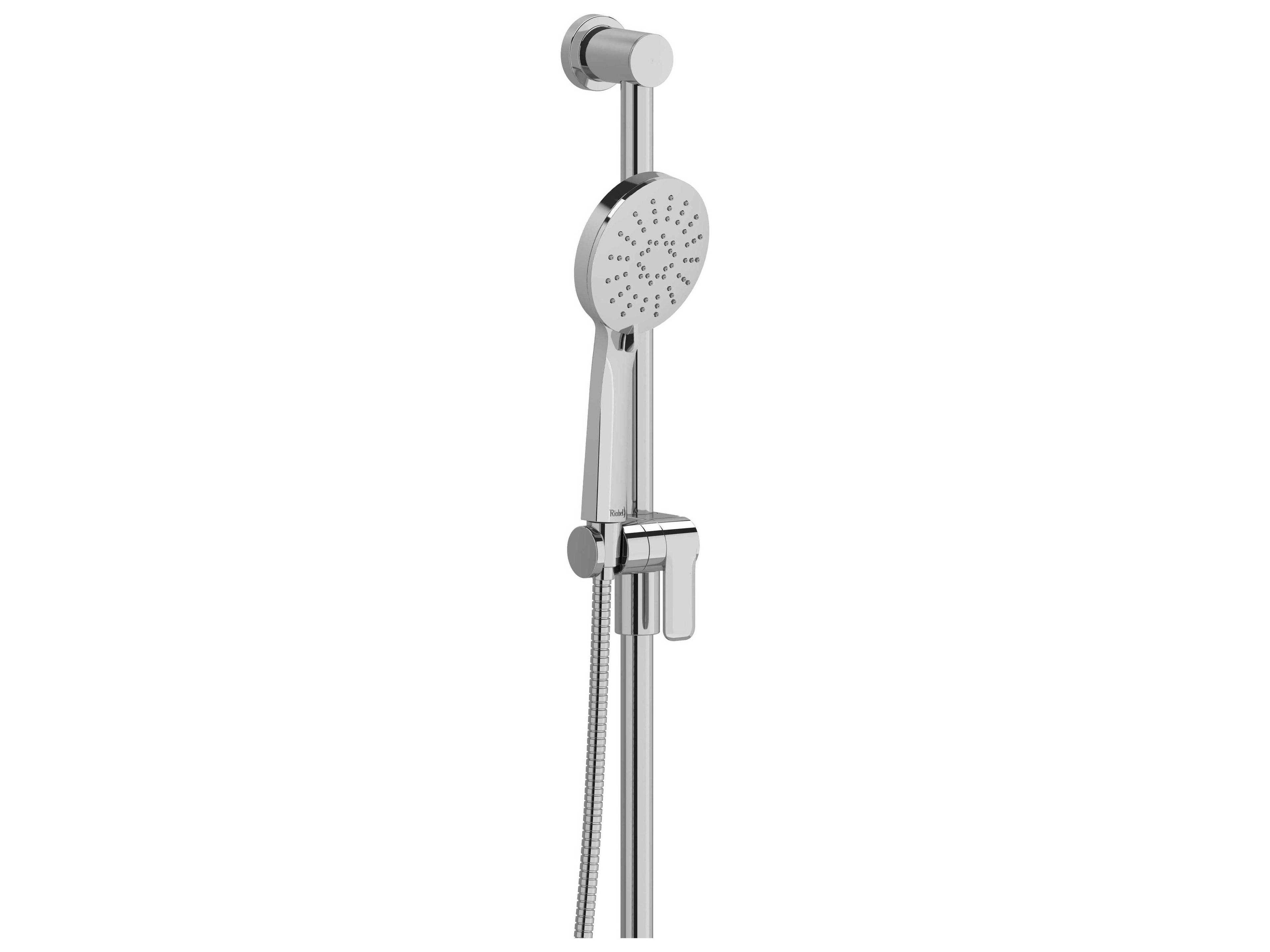 Riobel Chrome Handshower Set with Slide Bar and 3-Function Handshower