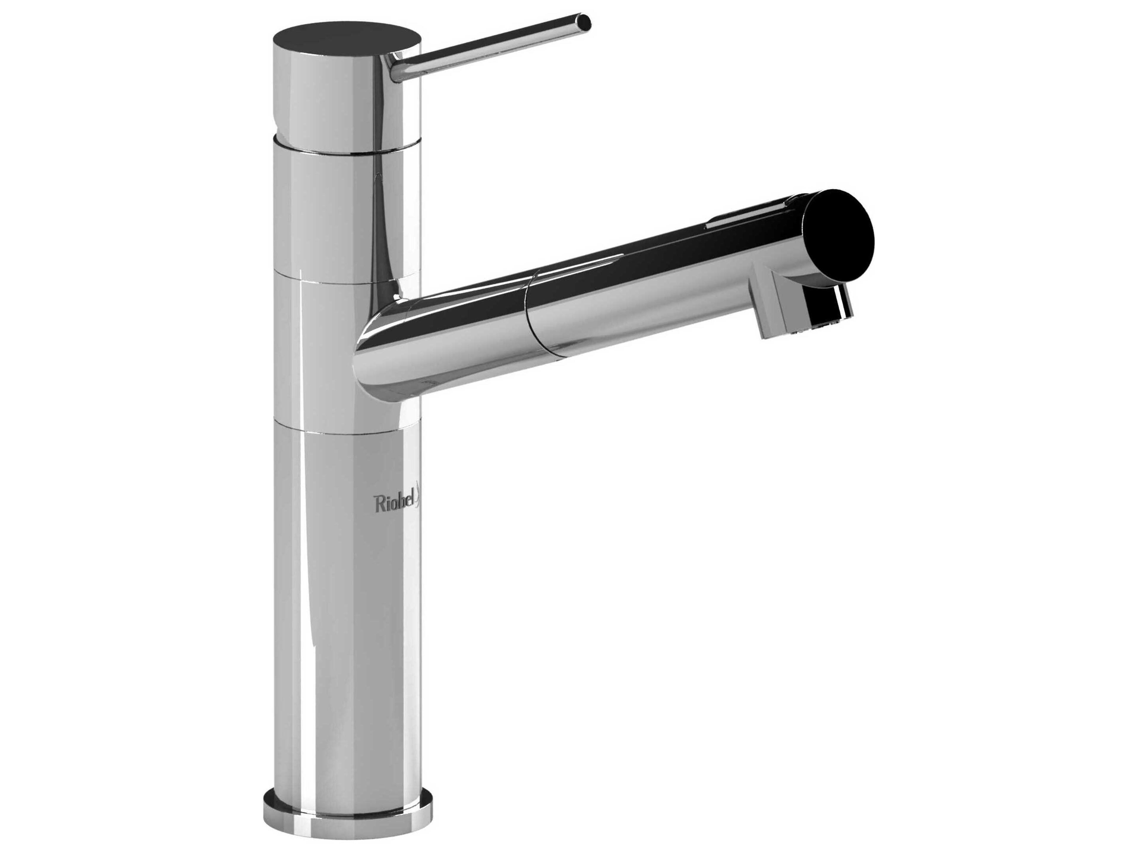 Riobel Cayo Chrome Kitchen Faucet with Spray