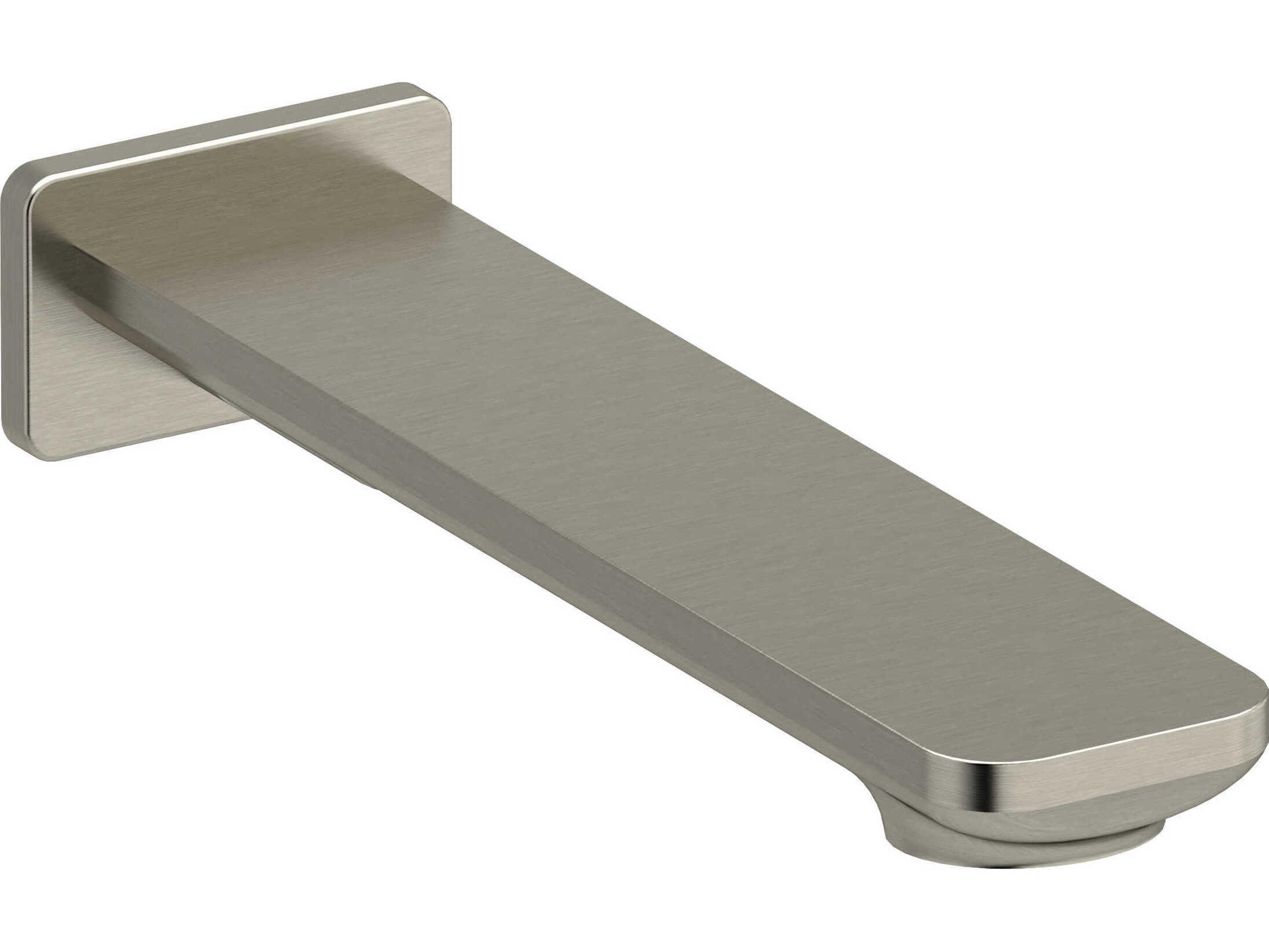 Riobel Equinox Brushed Nickel Wall Mount Tub Spout