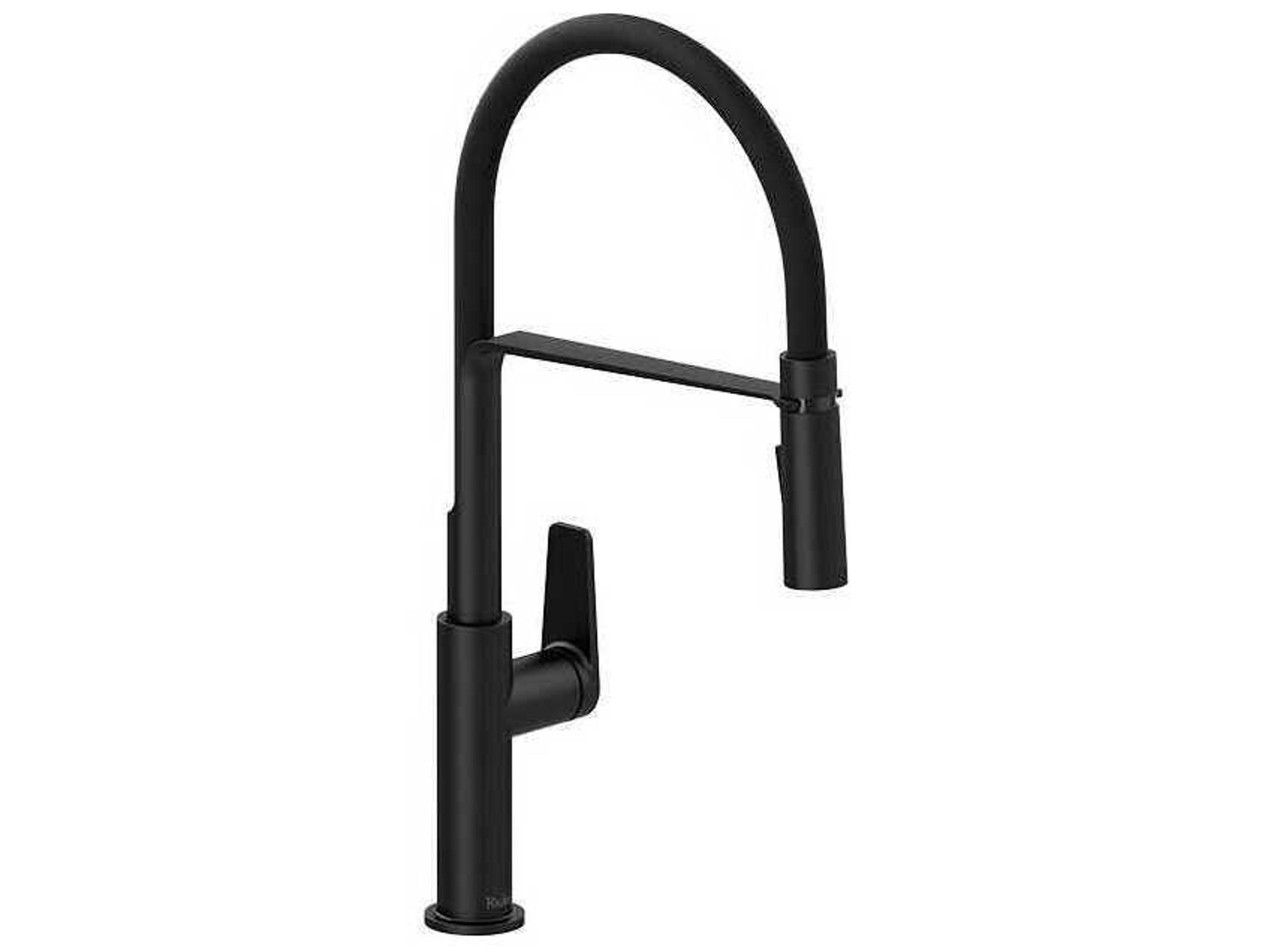 Riobel Mythic Black Pre-Rinse Kitchen Faucet