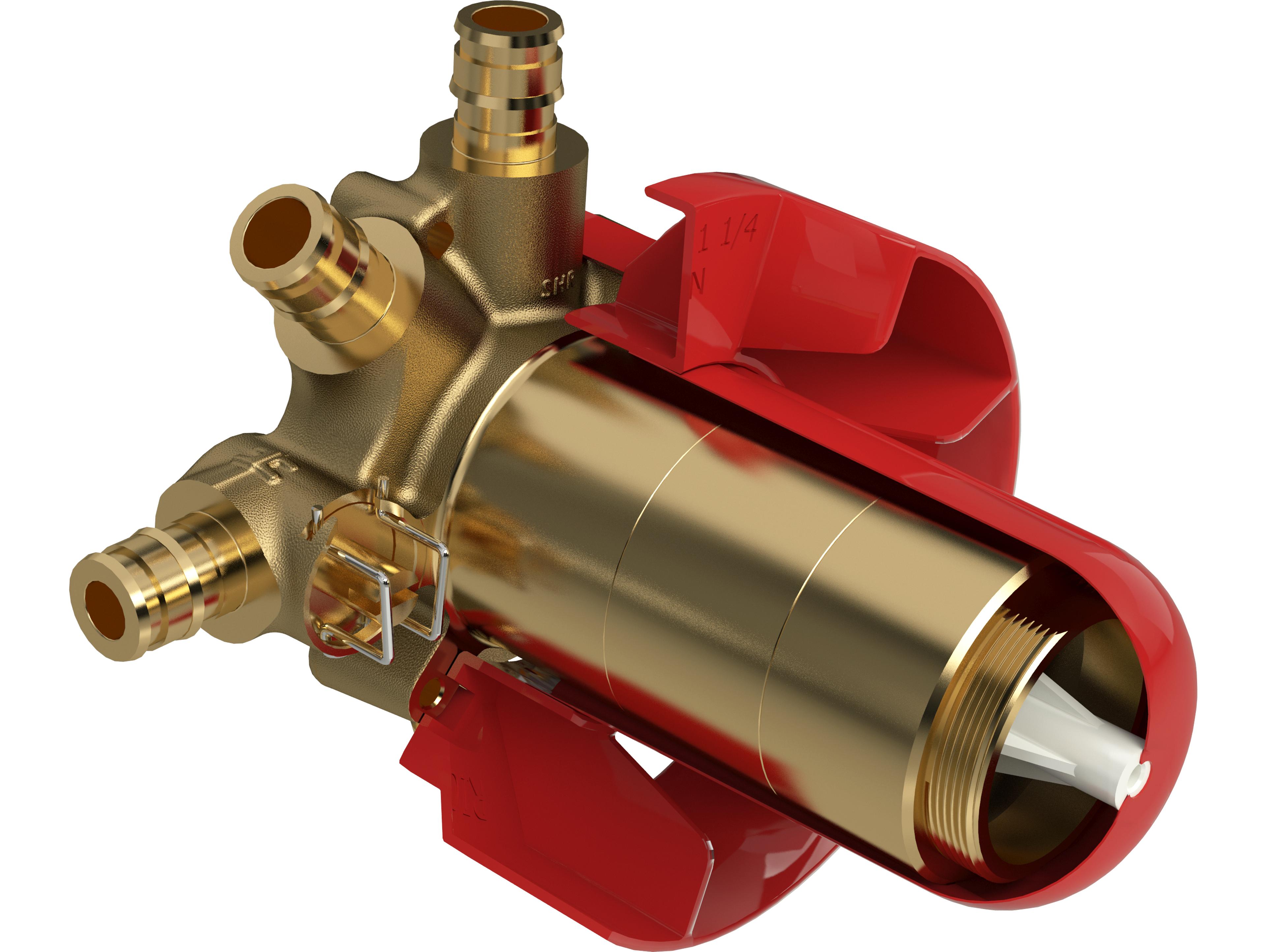 Riobel 3-way Type T/P Thermostatic/pressure Balance Coaxial Valve Rough Without Cartridge EXPANSION PEX