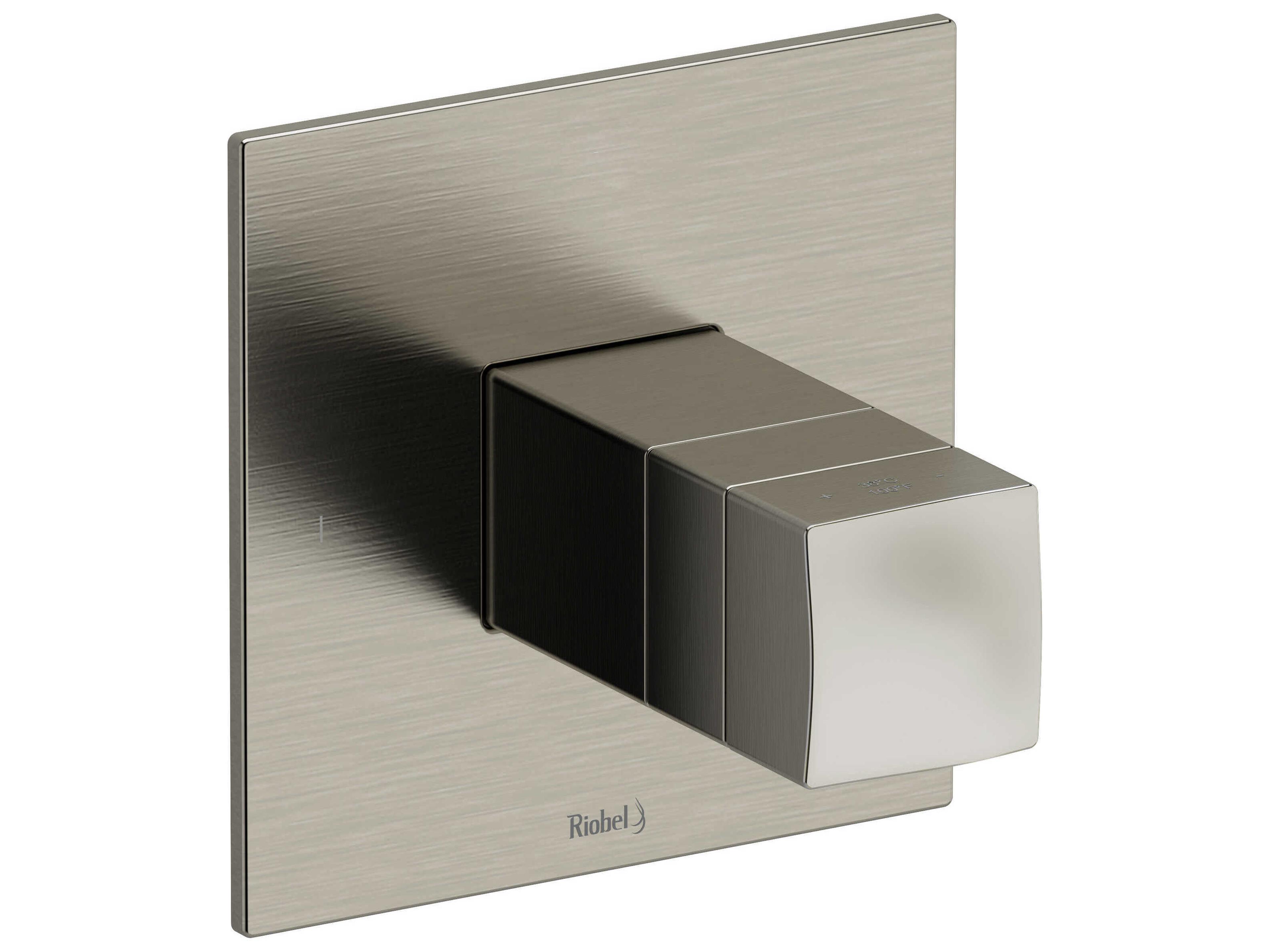 Riobel Reflet Brushed Nickel Therm and Pressure Balance Trim with 2 Functions