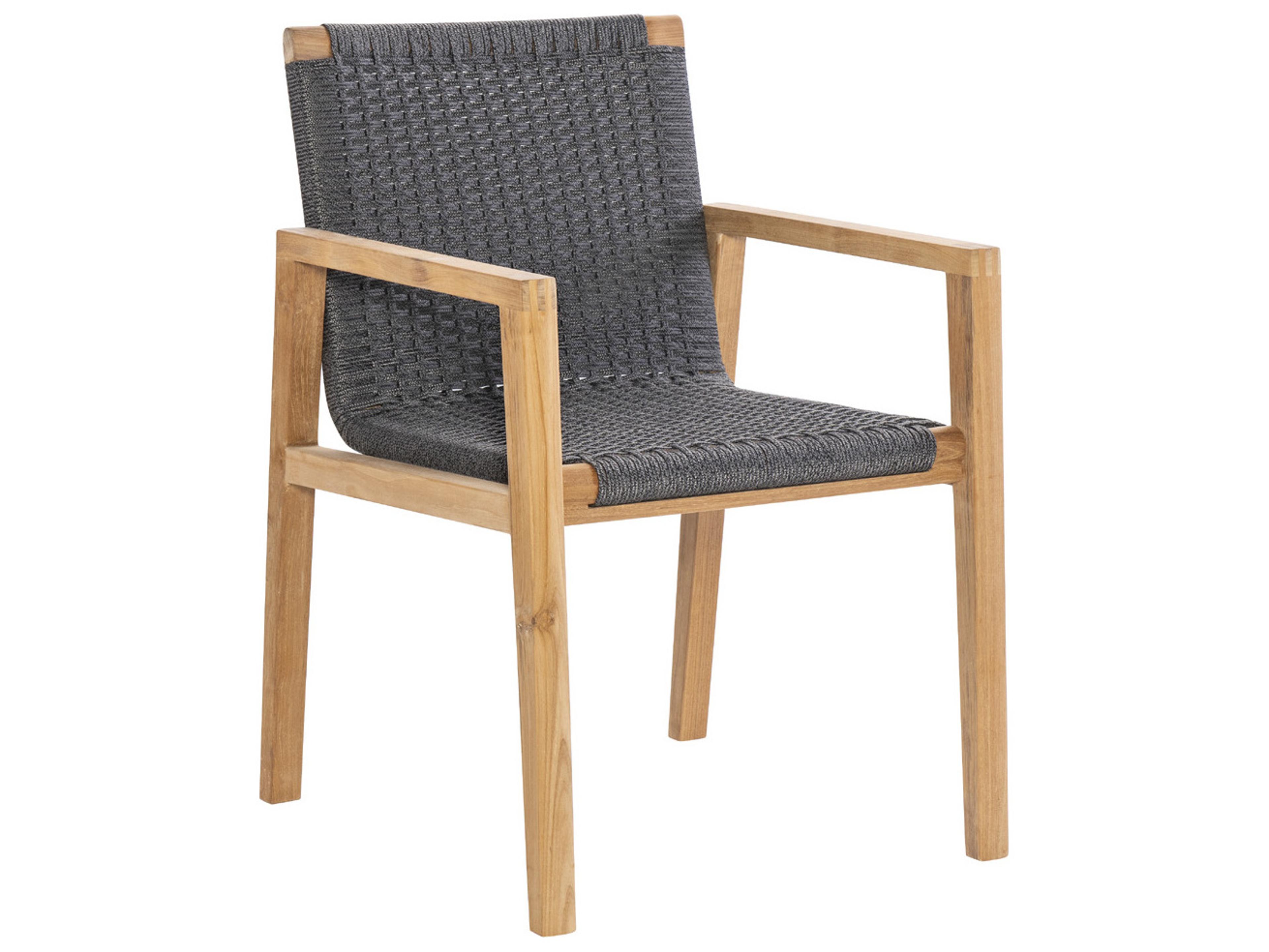 Royal Teak Collection Admiral Dining Chair in Charcoal