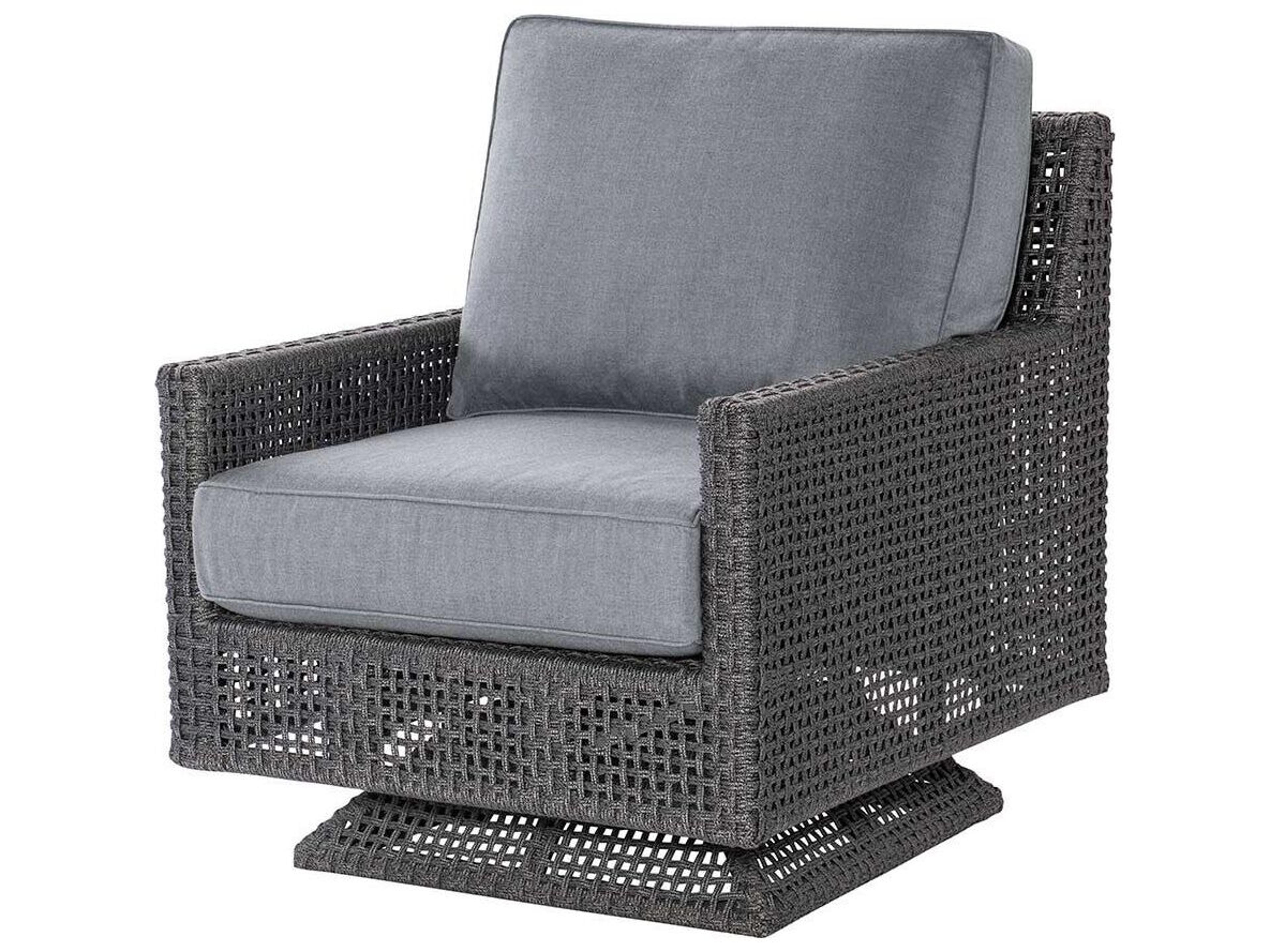 Royal Teak Collection Cannes Cushion Arm Swivel Lounge Chair