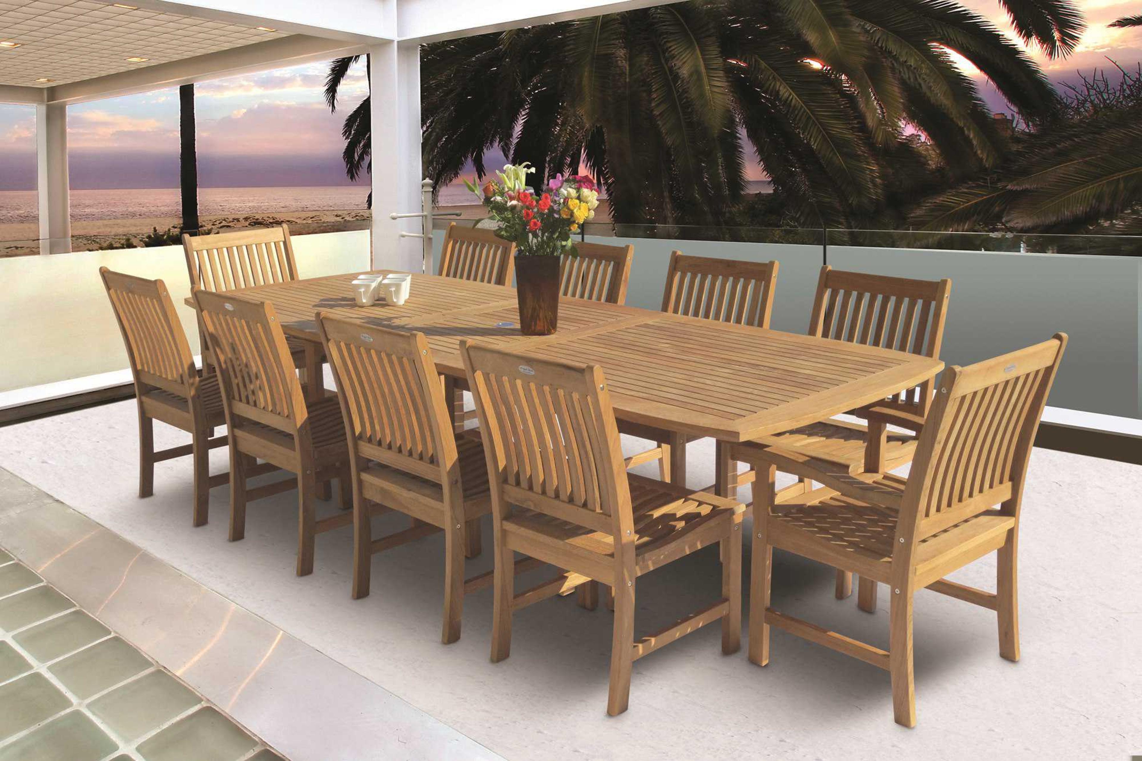 Royal Teak Collection Compass Patio Dining Set