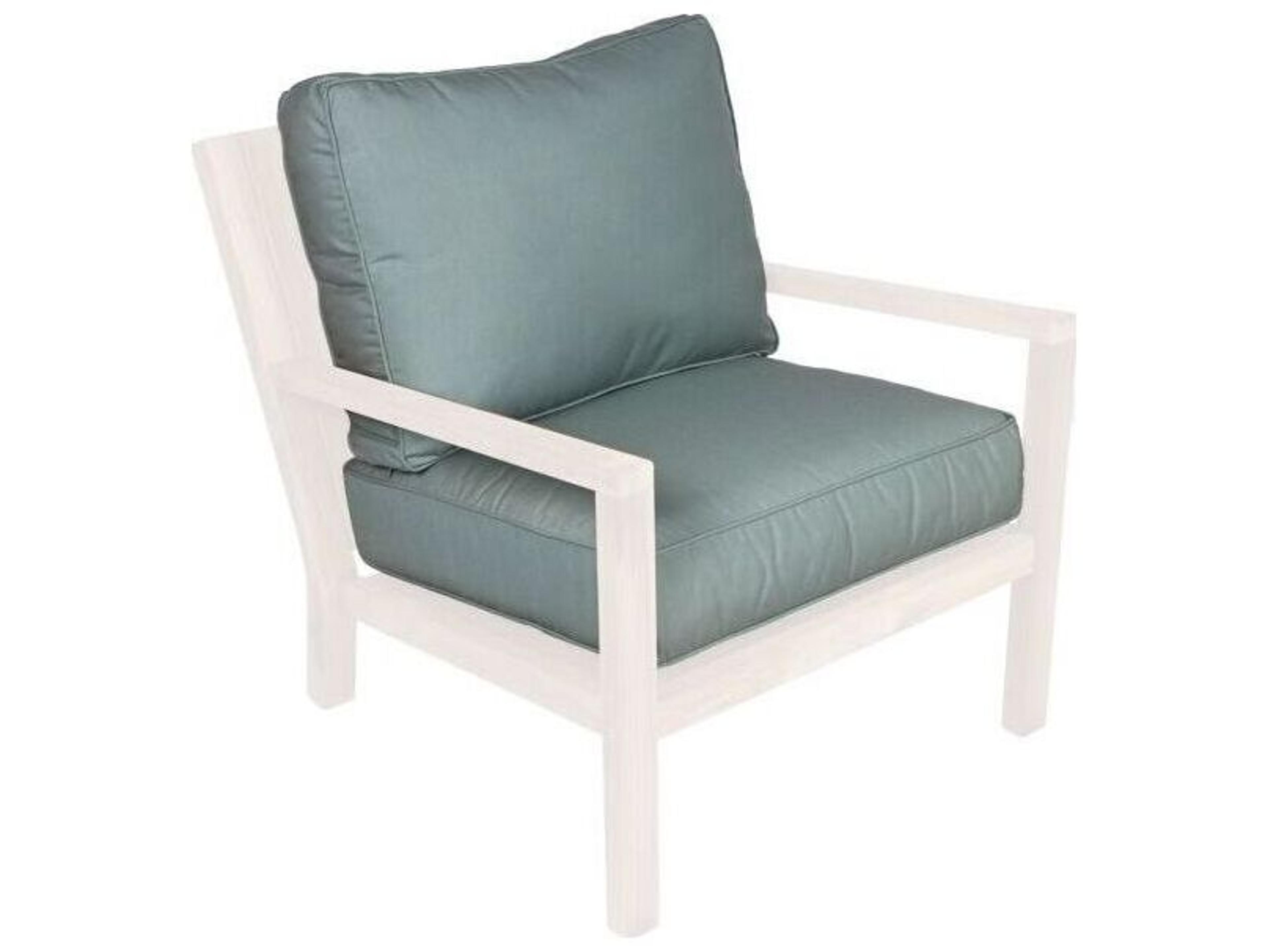 Royal Teak Collection Seat and back in Spa with Spa piping