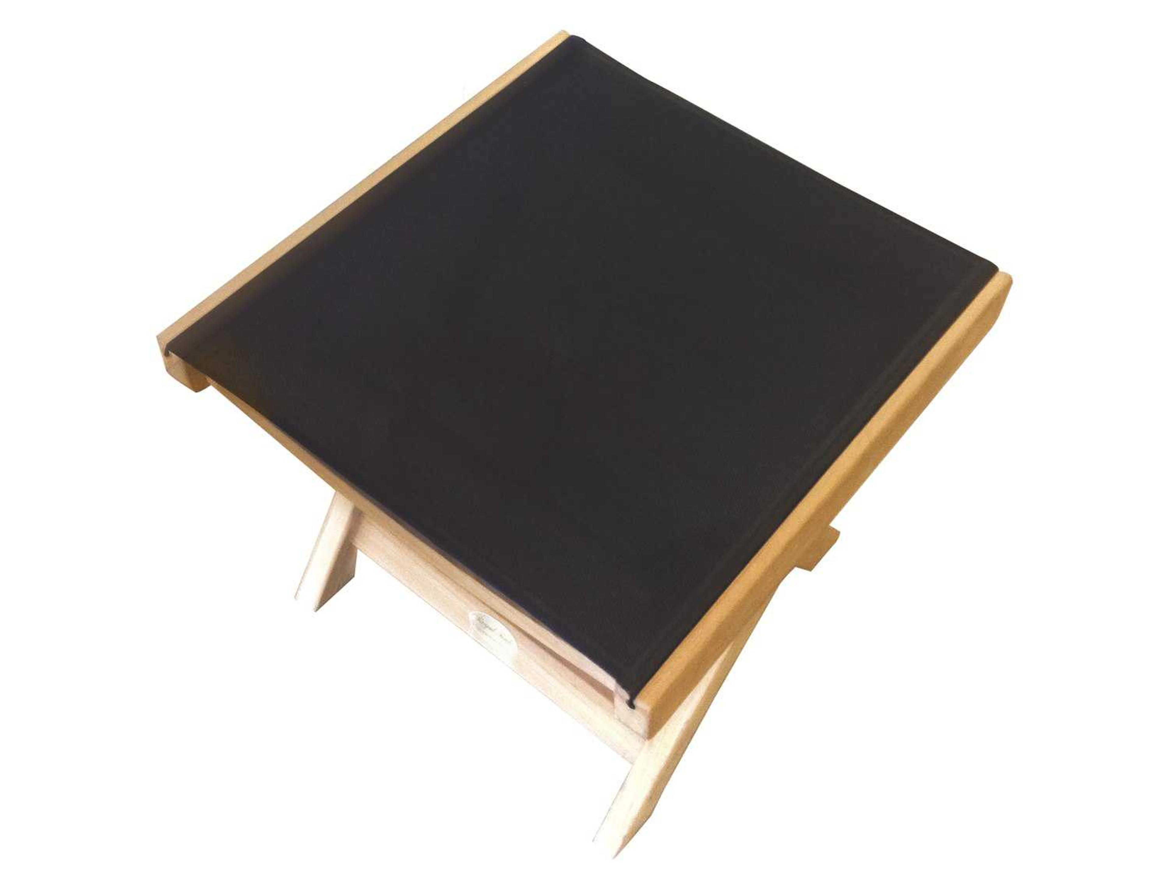 Royal Teak Collection Florida Black Sling Footrest
