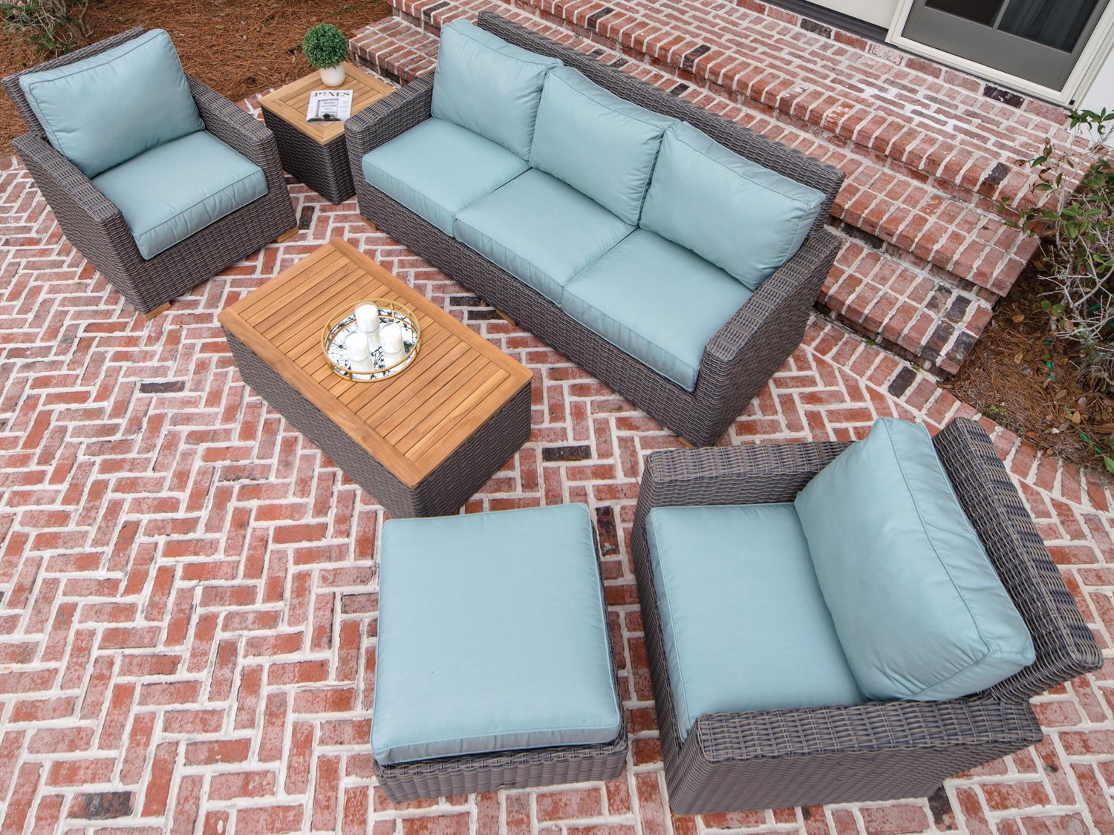 Royal Teak Collection Sanibel Wicker Outdoor Patio Lounge Set