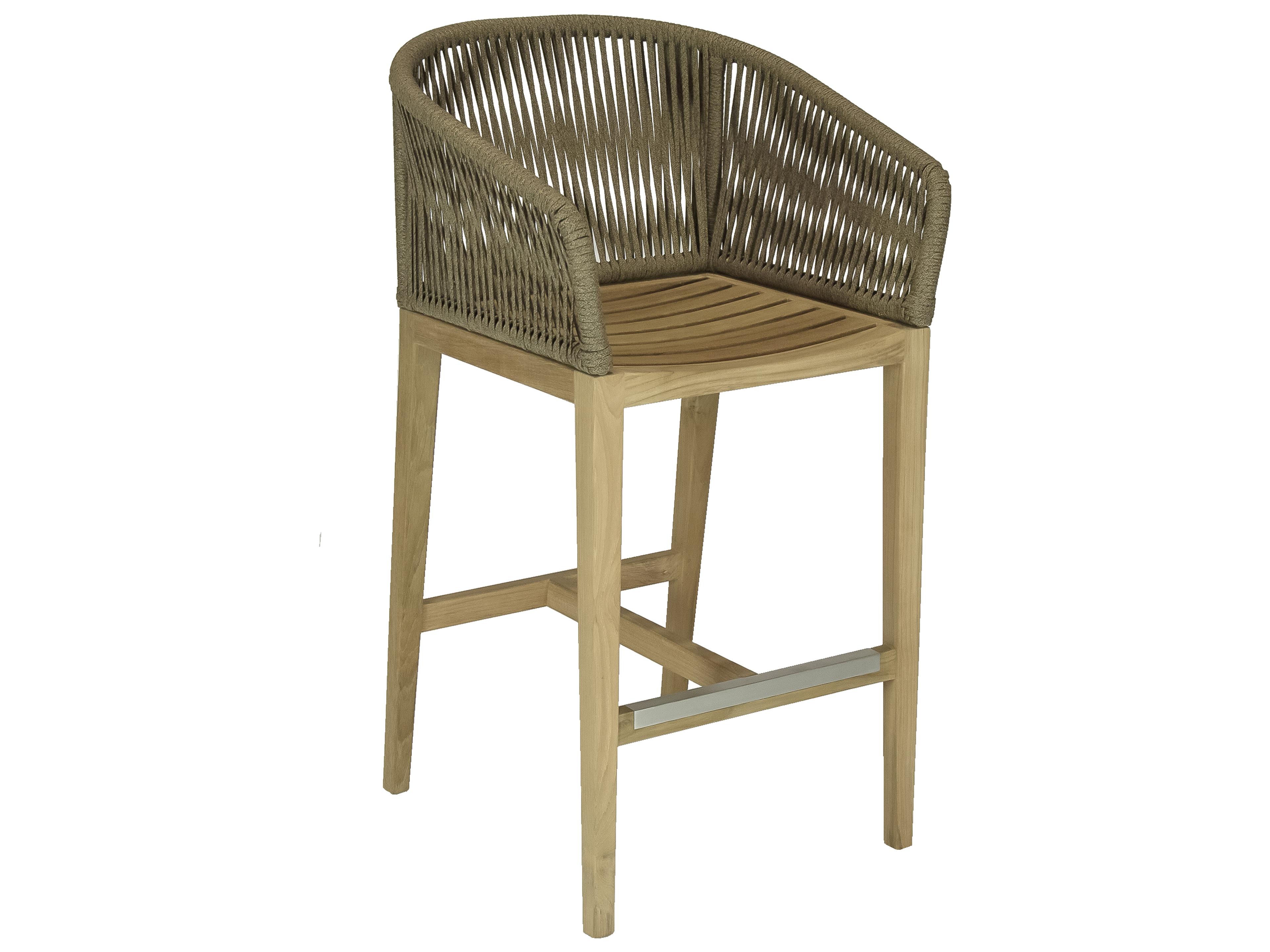 Royal Teak Collection Malibu Dessert Sand Outdoor Patio Bar Chair