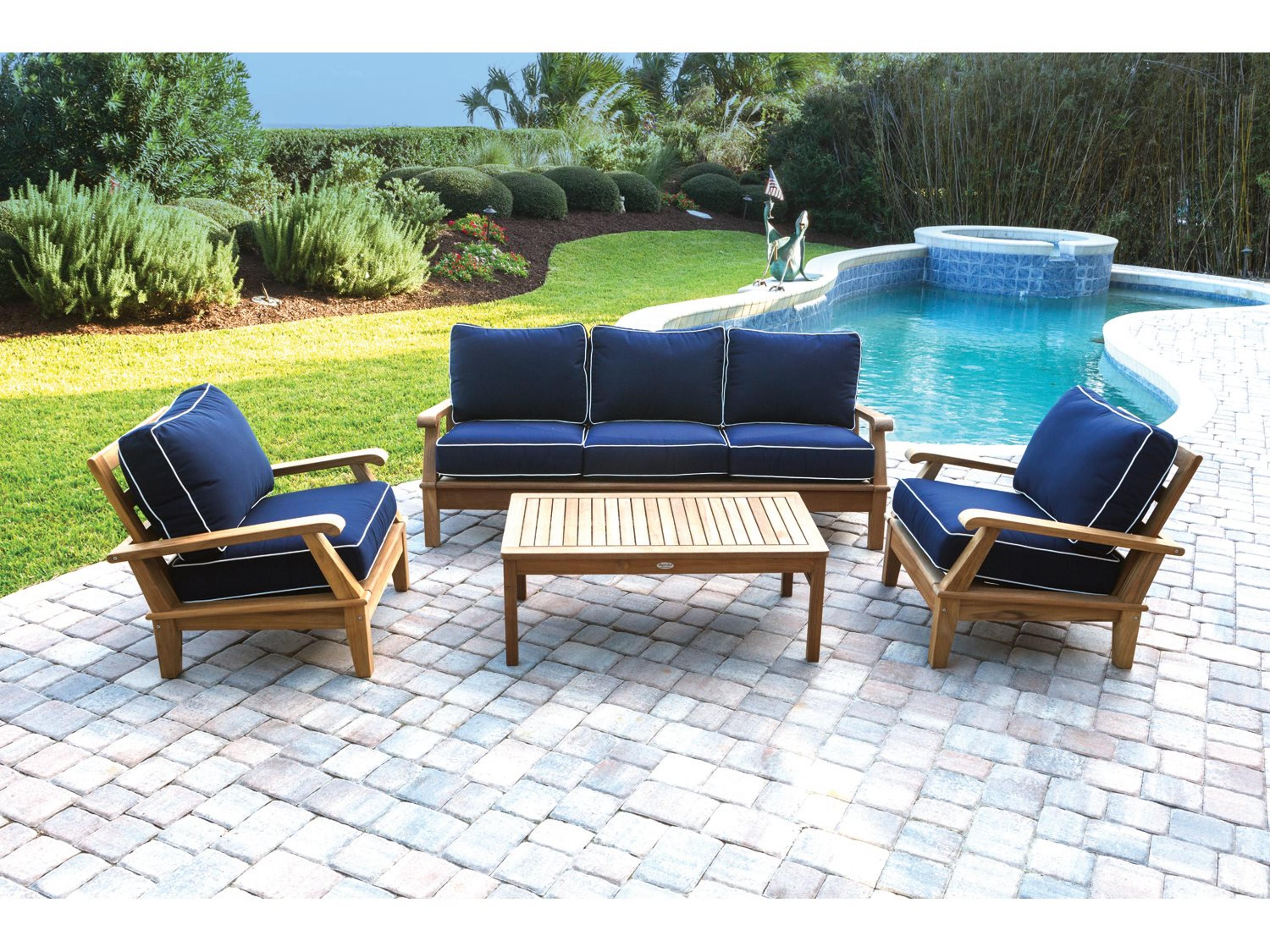 Royal Teak Collection Miami Patio Lounge Set