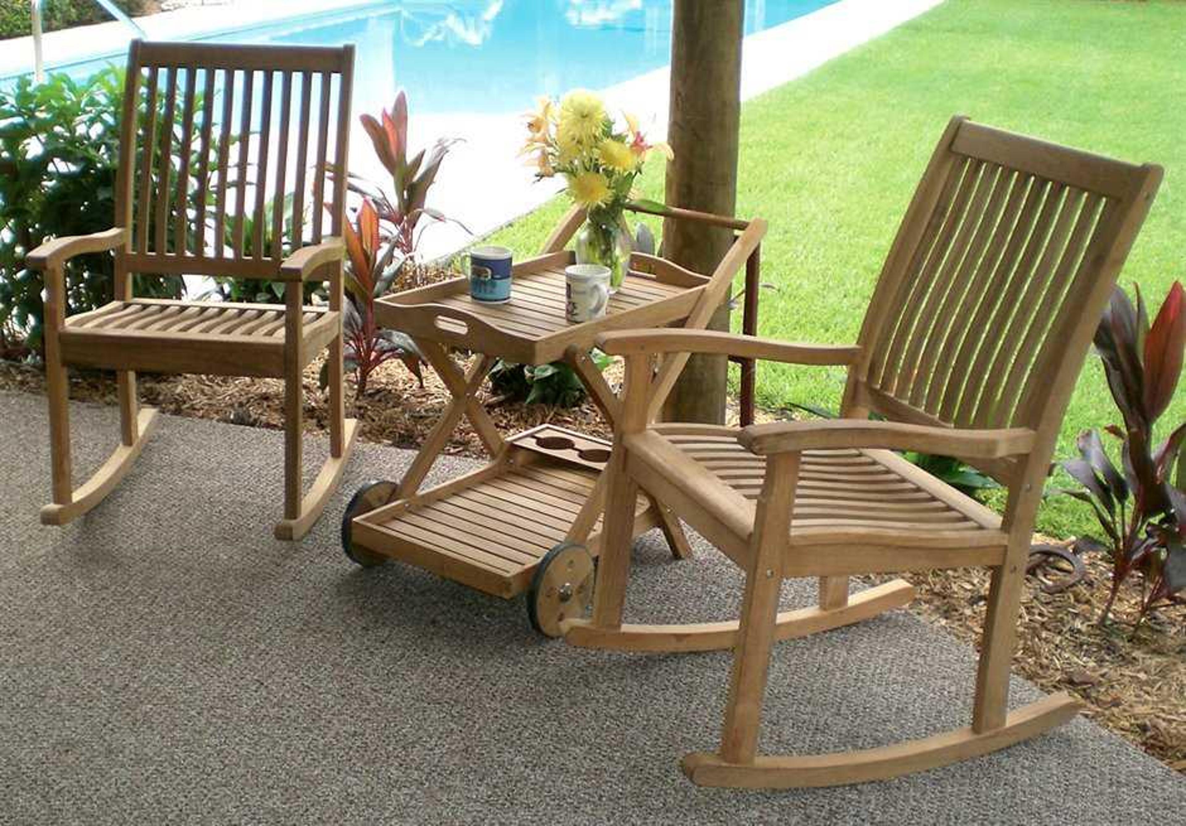 Royal Teak Collection Patio Lounge Set