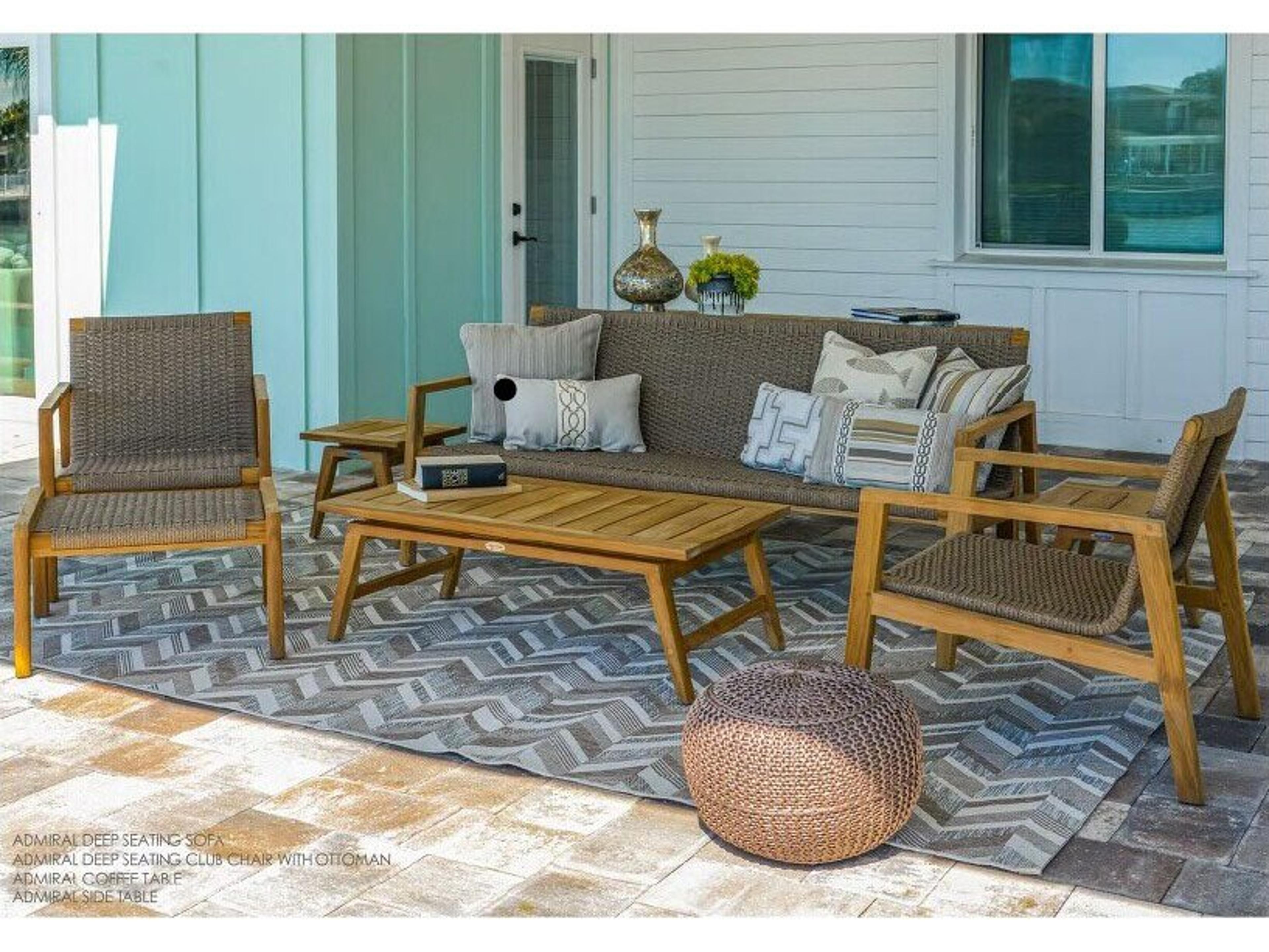 Royal Teak Collection Admiral Patio Lounge Set