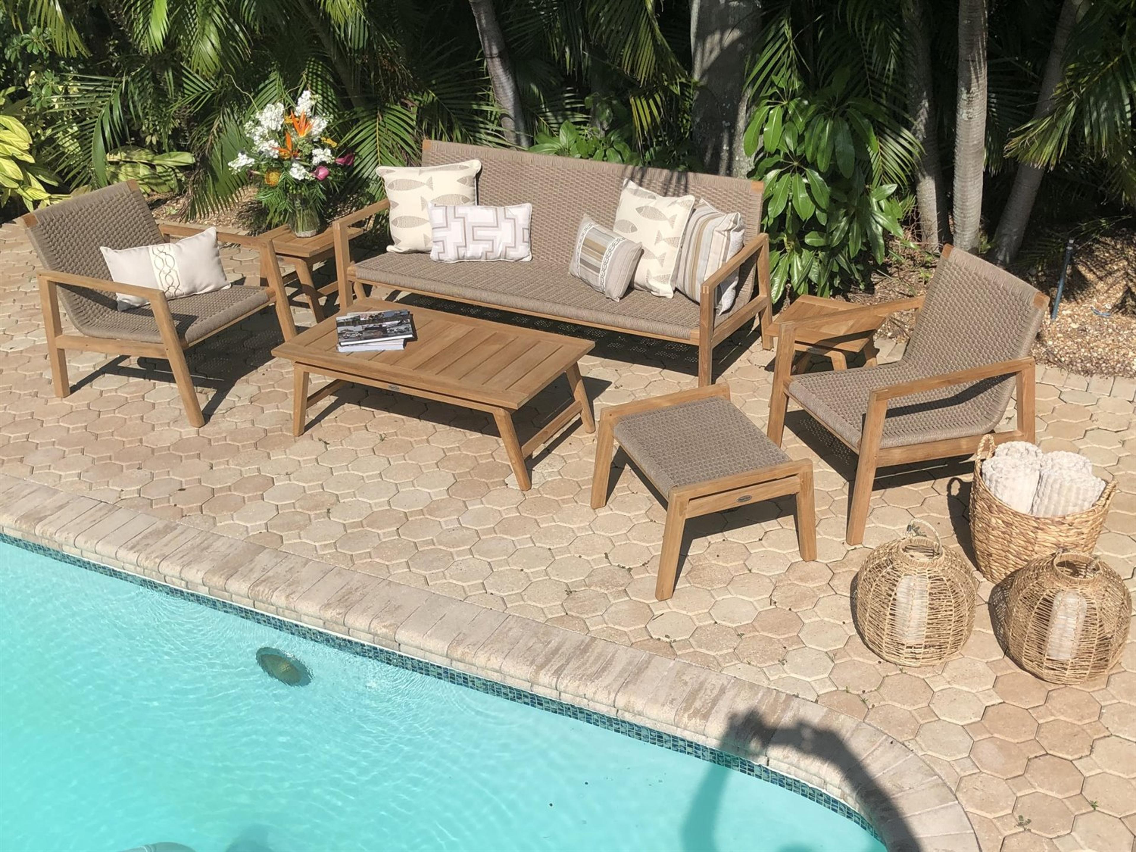 Royal Teak Collection Admiral Outdoor Patio Lounge Set