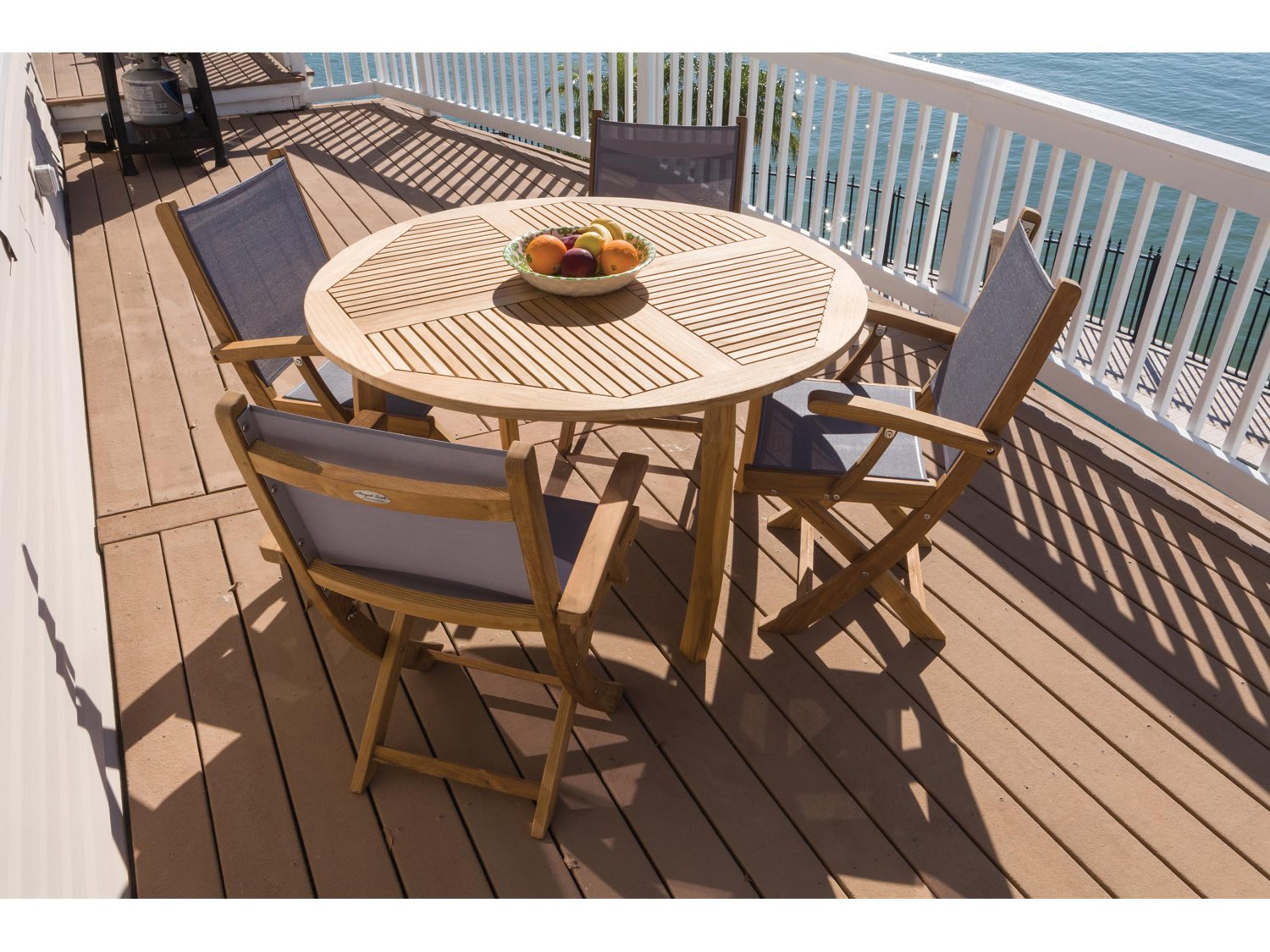 Royal Teak Collection Sailmate Outdoor Patio Dining Set