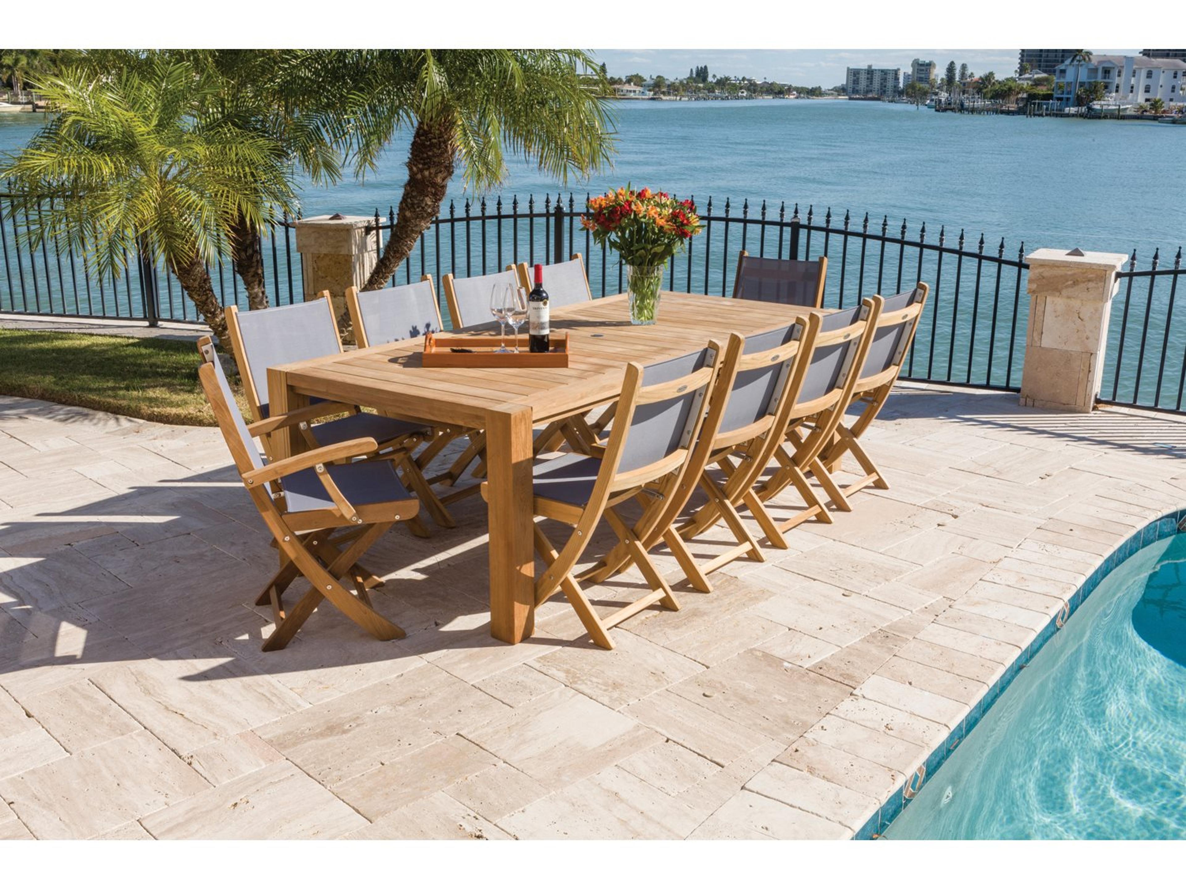 Royal Teak Collection Sailmate Outdoor Patio Dining Set