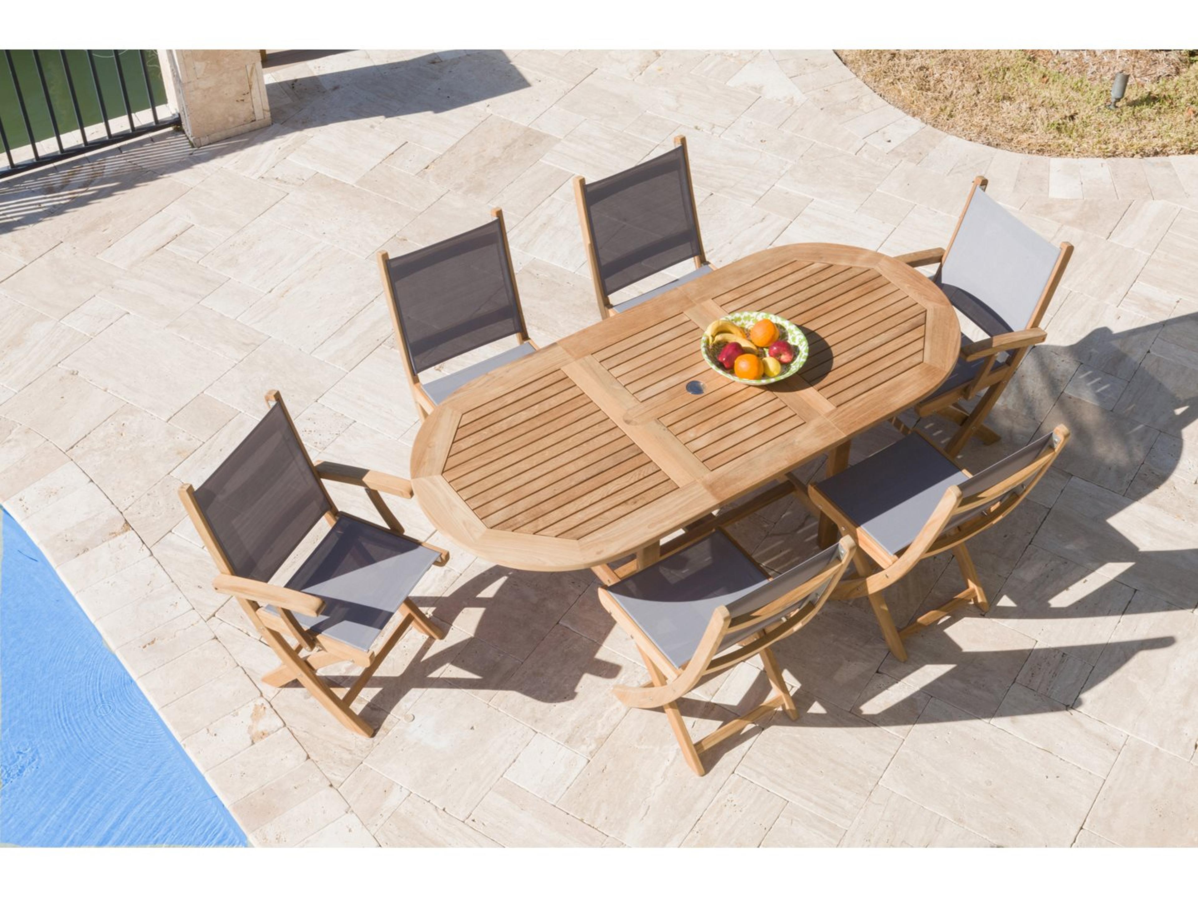 Royal Teak Collection Sailmate Outdoor Patio Dining Set