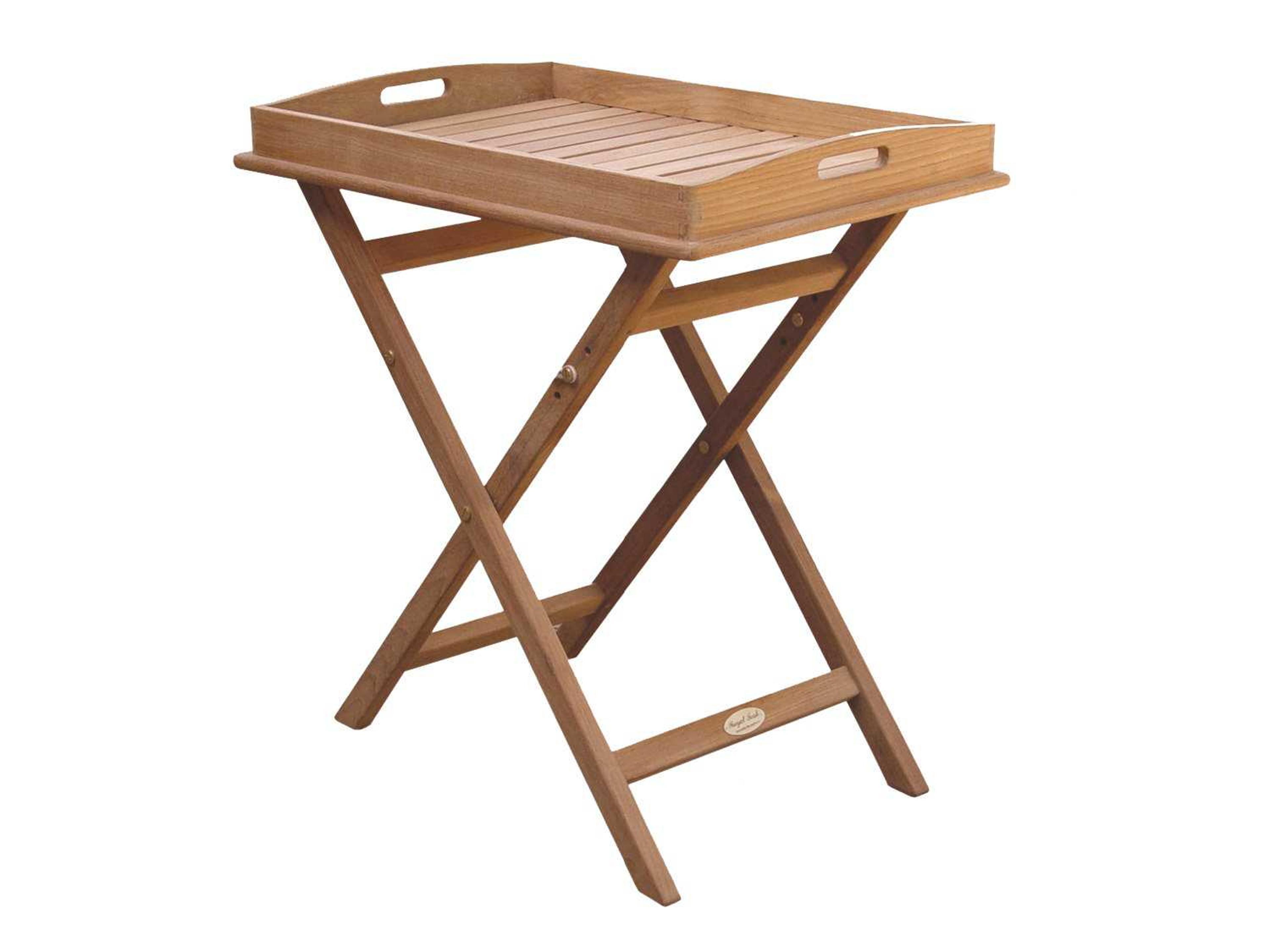 Royal Teak Collection Tray on Stand