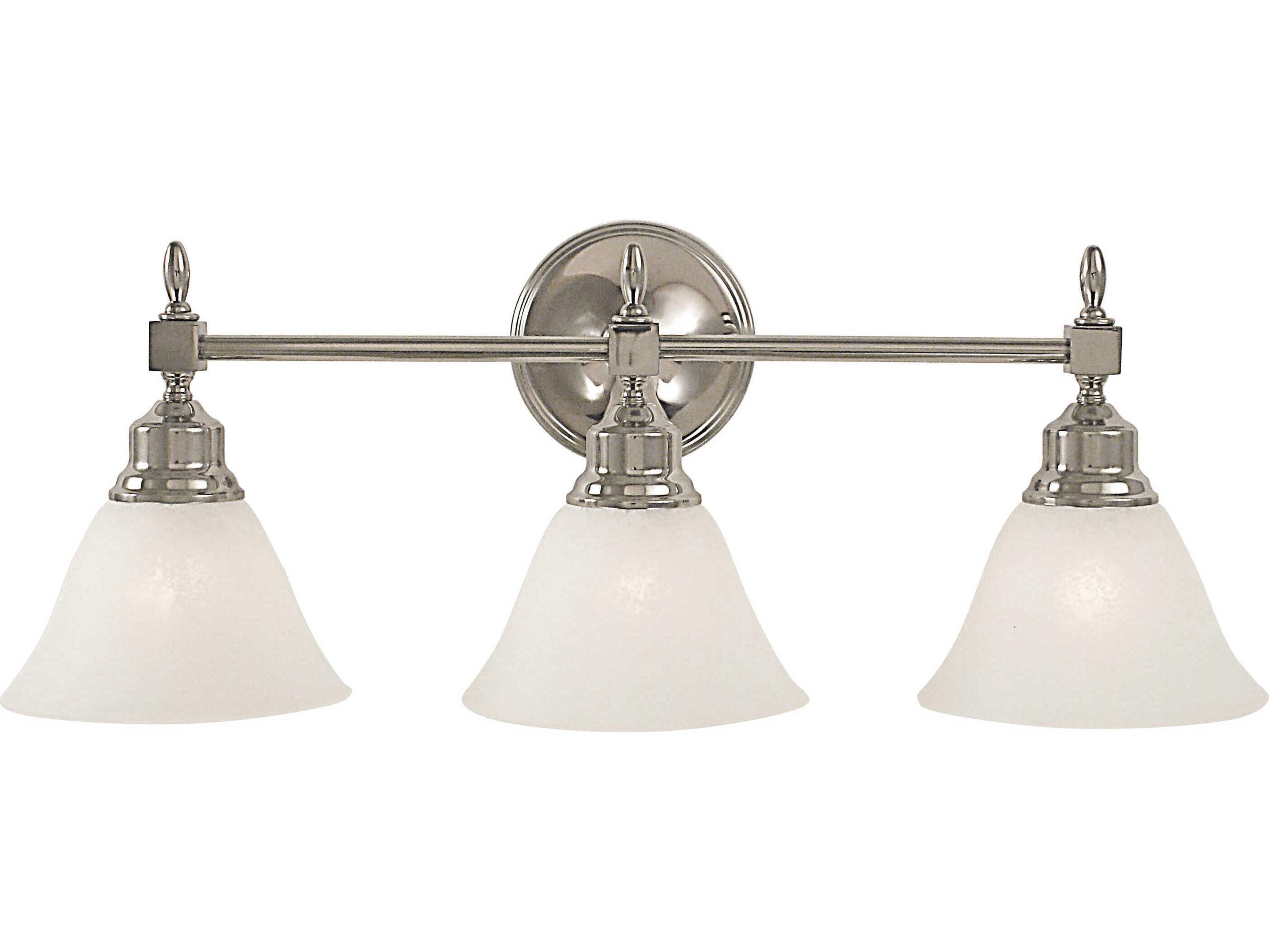 Framburg Taylor 3-Light Steel Glass Vanity Light