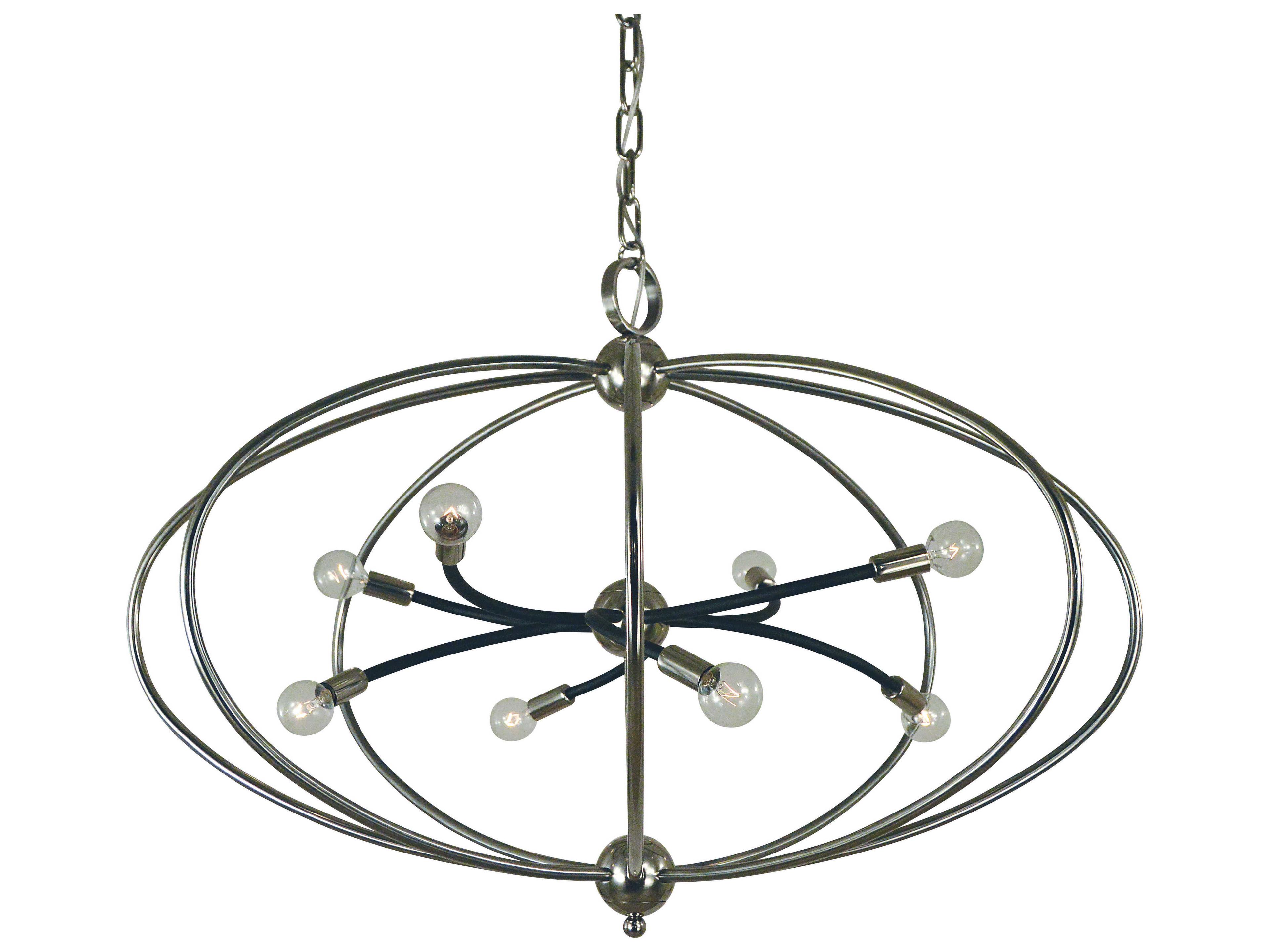 Framburg Orbit 8-Light Geometric Chandelier