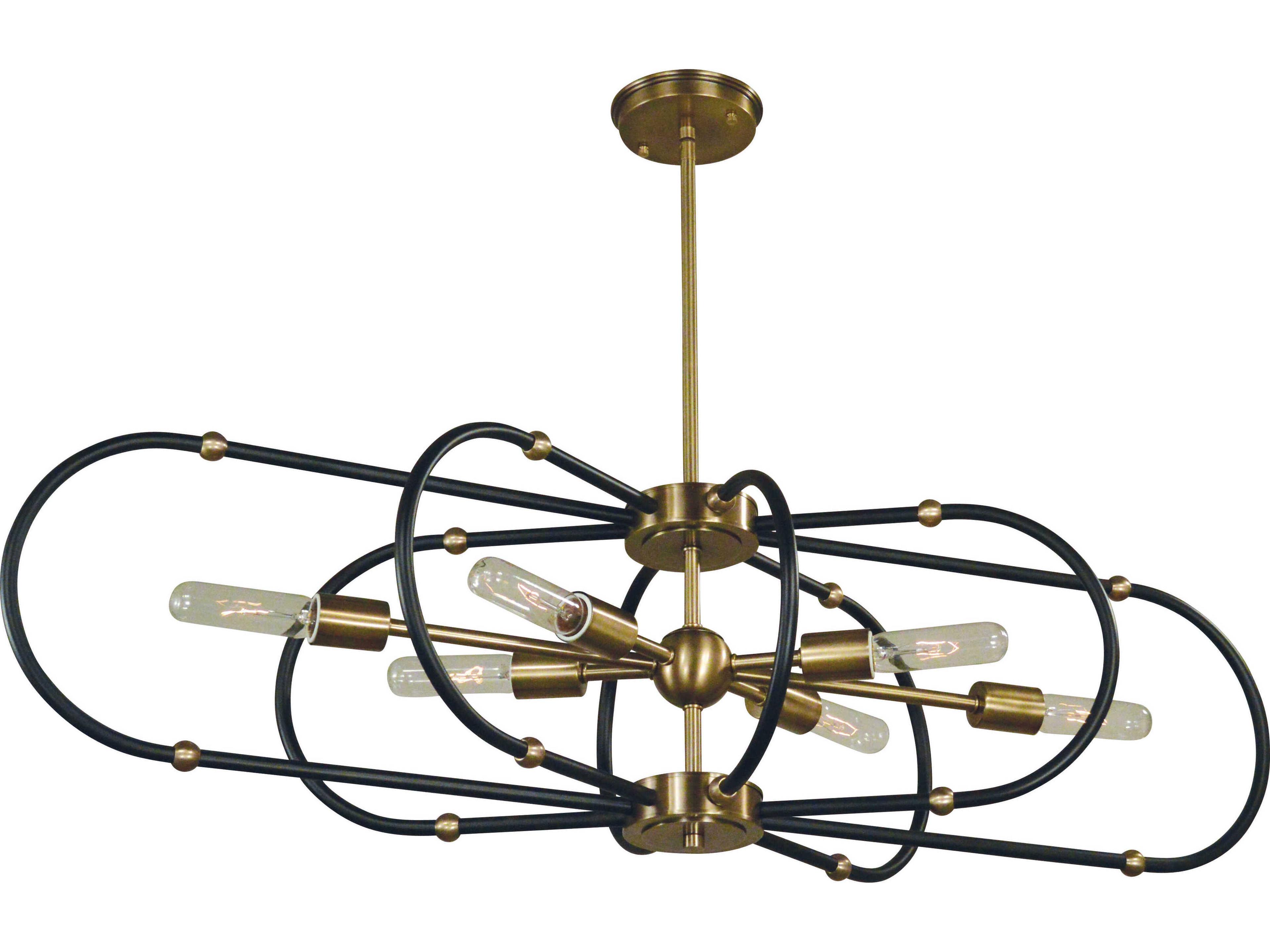 Framburg Pulsar 6-Light Geometric Island Pendant