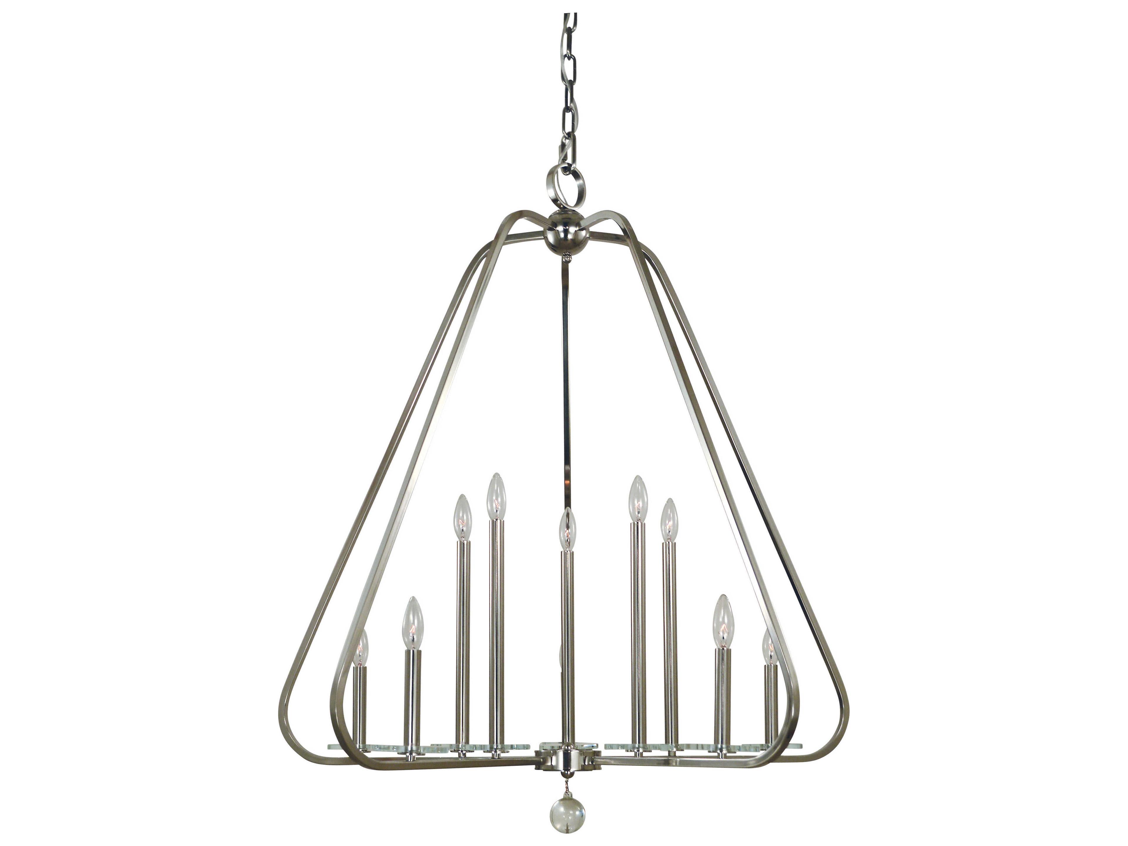 Framburg Triangulum 10-Light Crystal Chandelier