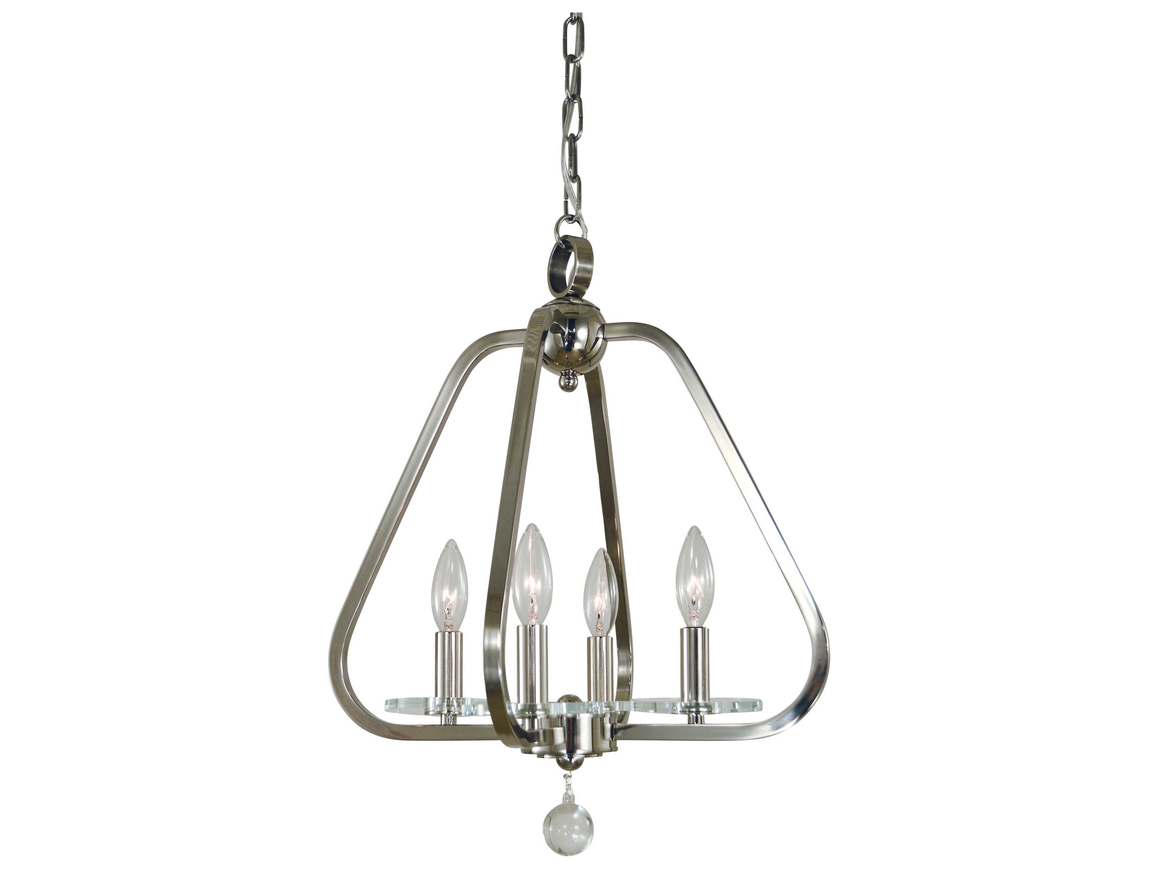 Framburg Triangulum 4-Light Crystal Candelabra Chandelier