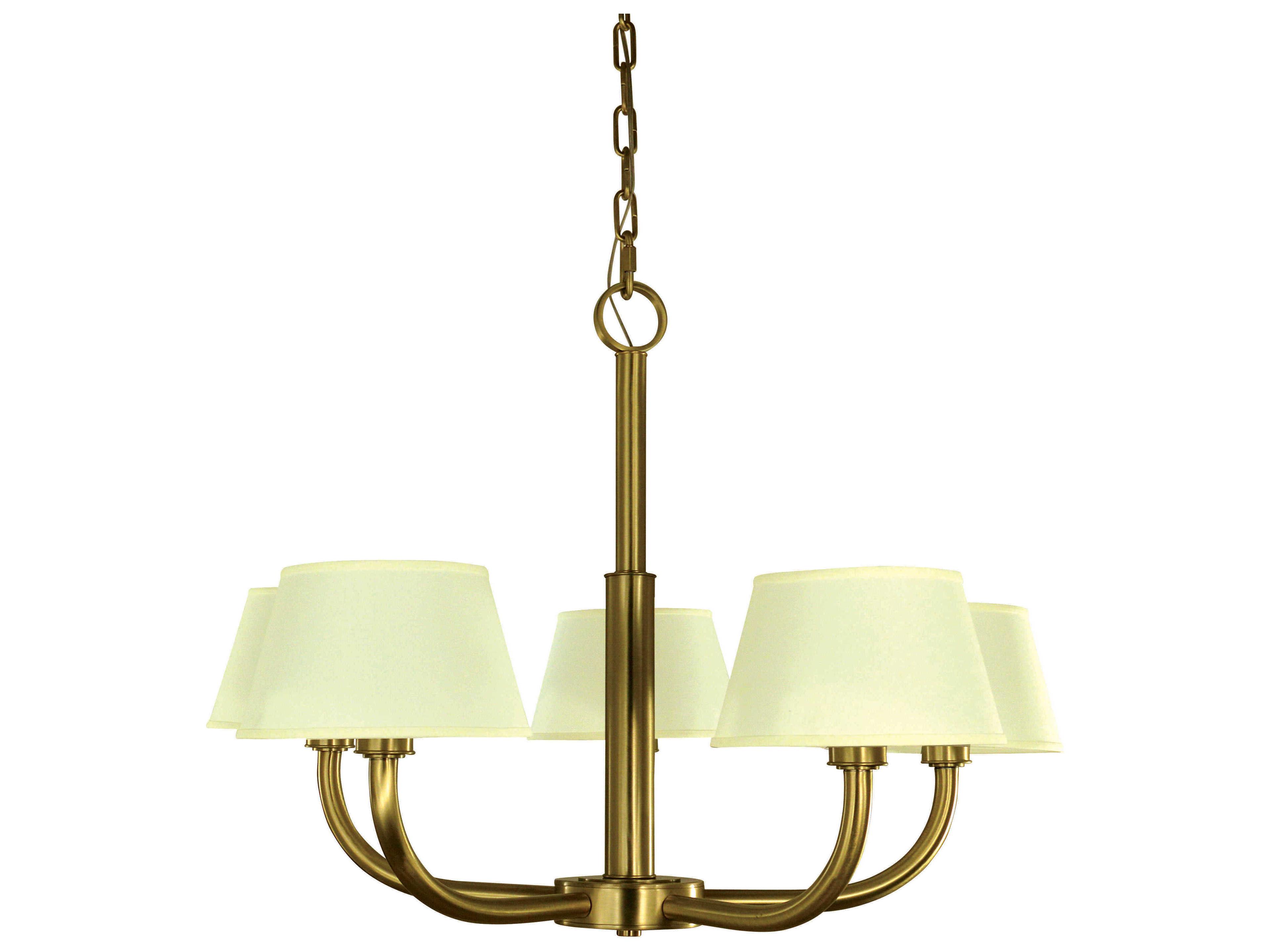 Framburg Emma 5-Light Brushed Brass Chandelier