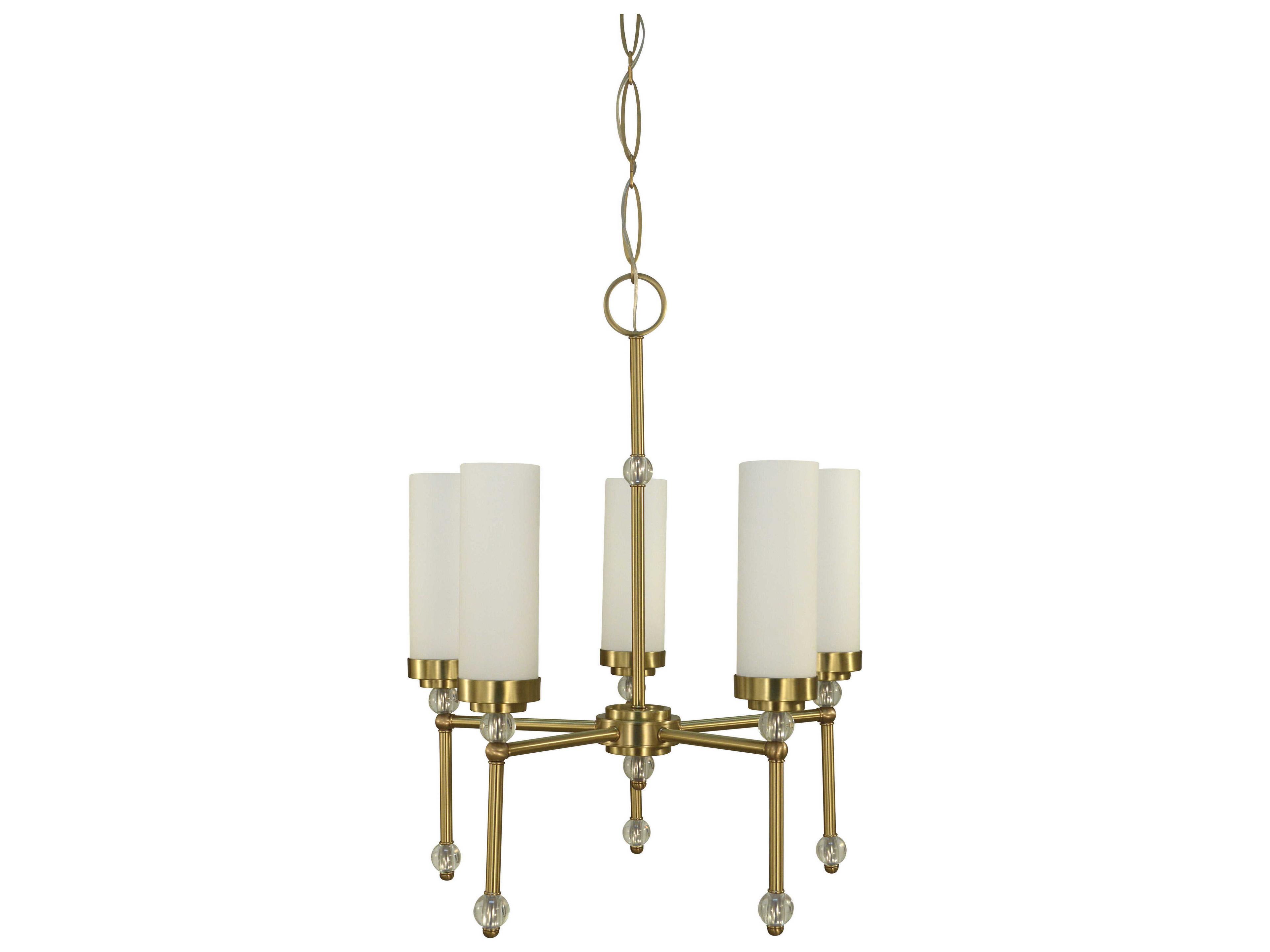 Framburg Emily 5-Light Brushed Brass Chandelier