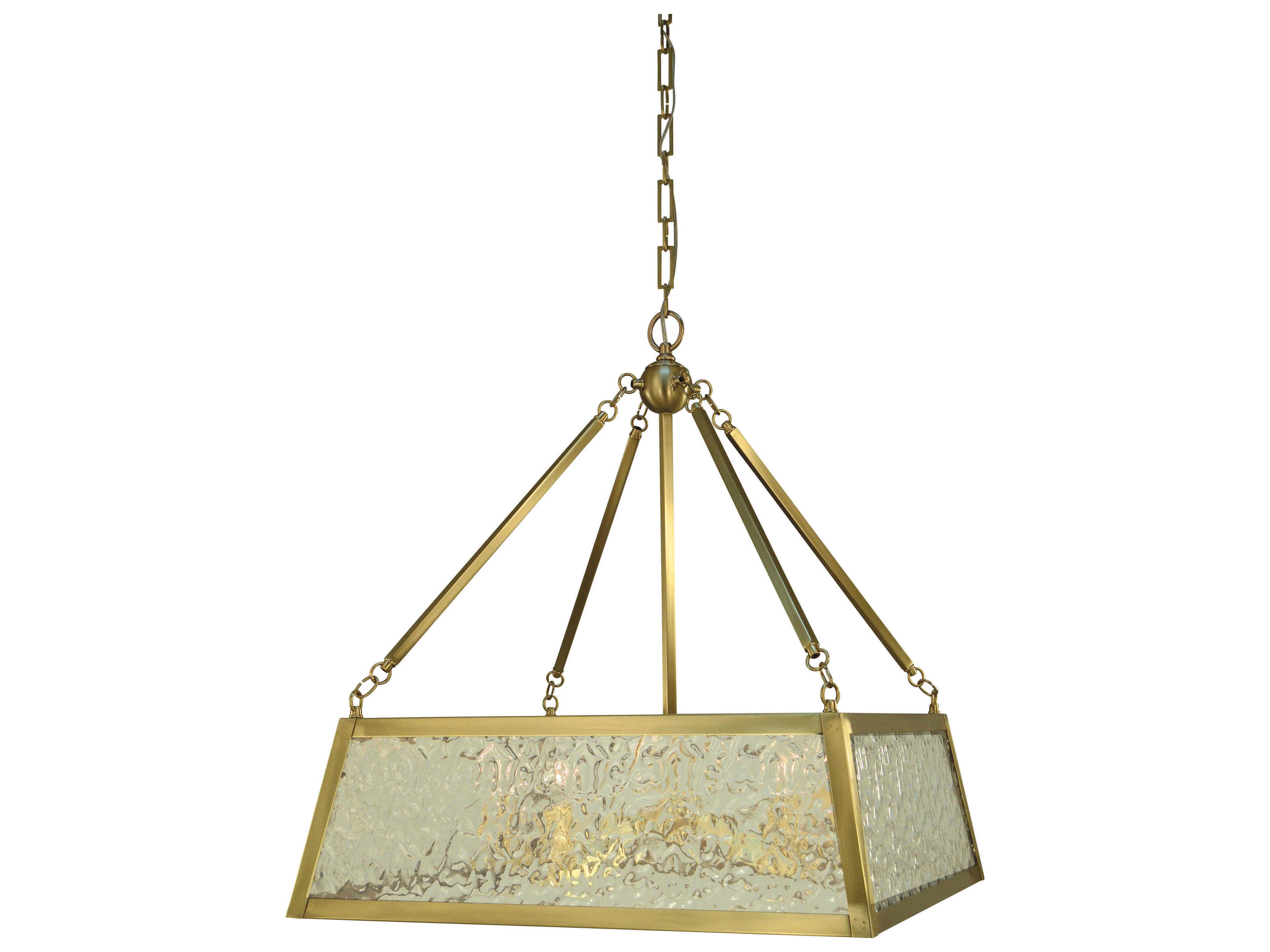 Framburg Avery 5-Light Brushed Brass Pendant