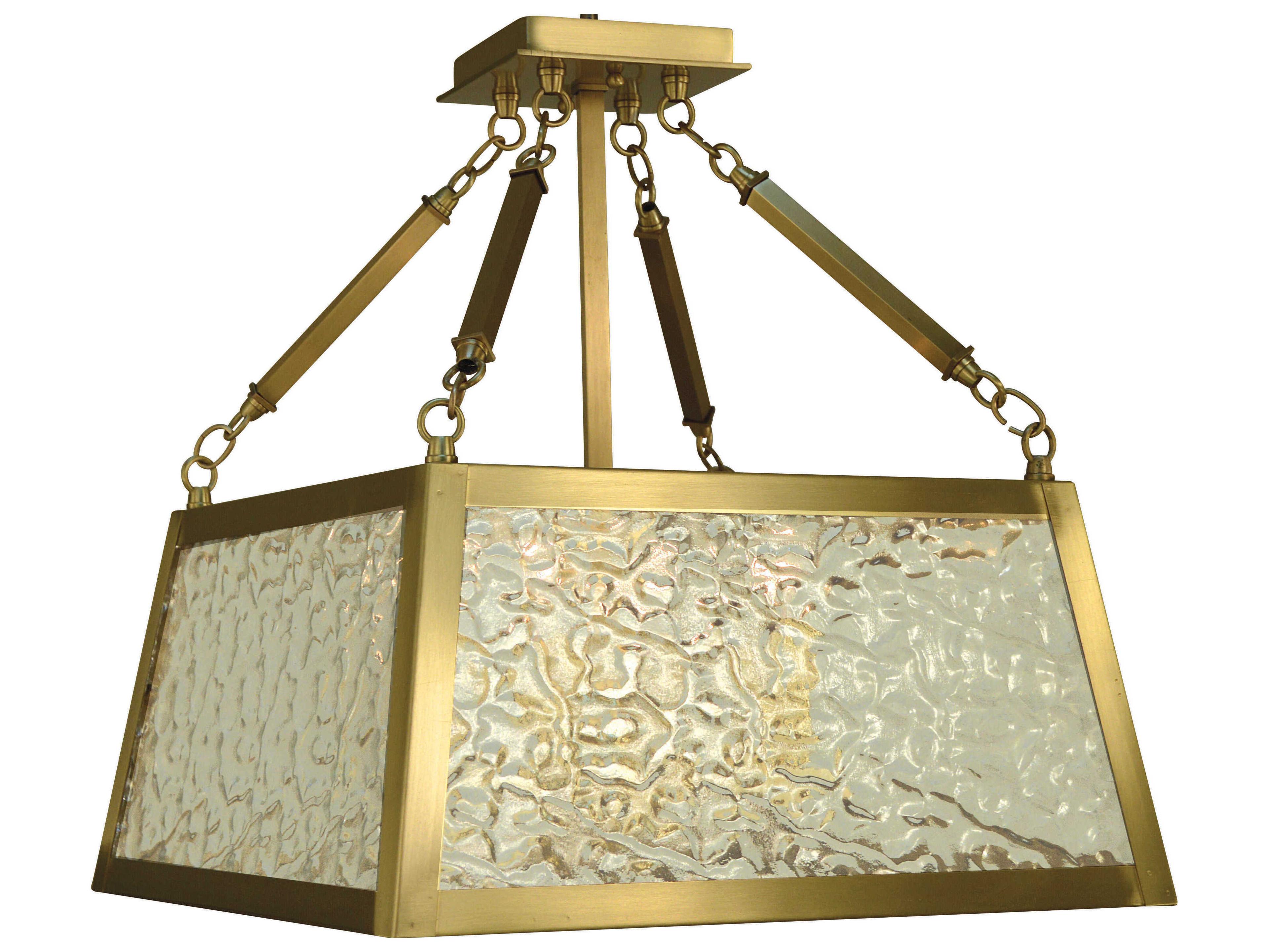 Framburg Avery 4-Light Brushed Brass Semi Flush Mount