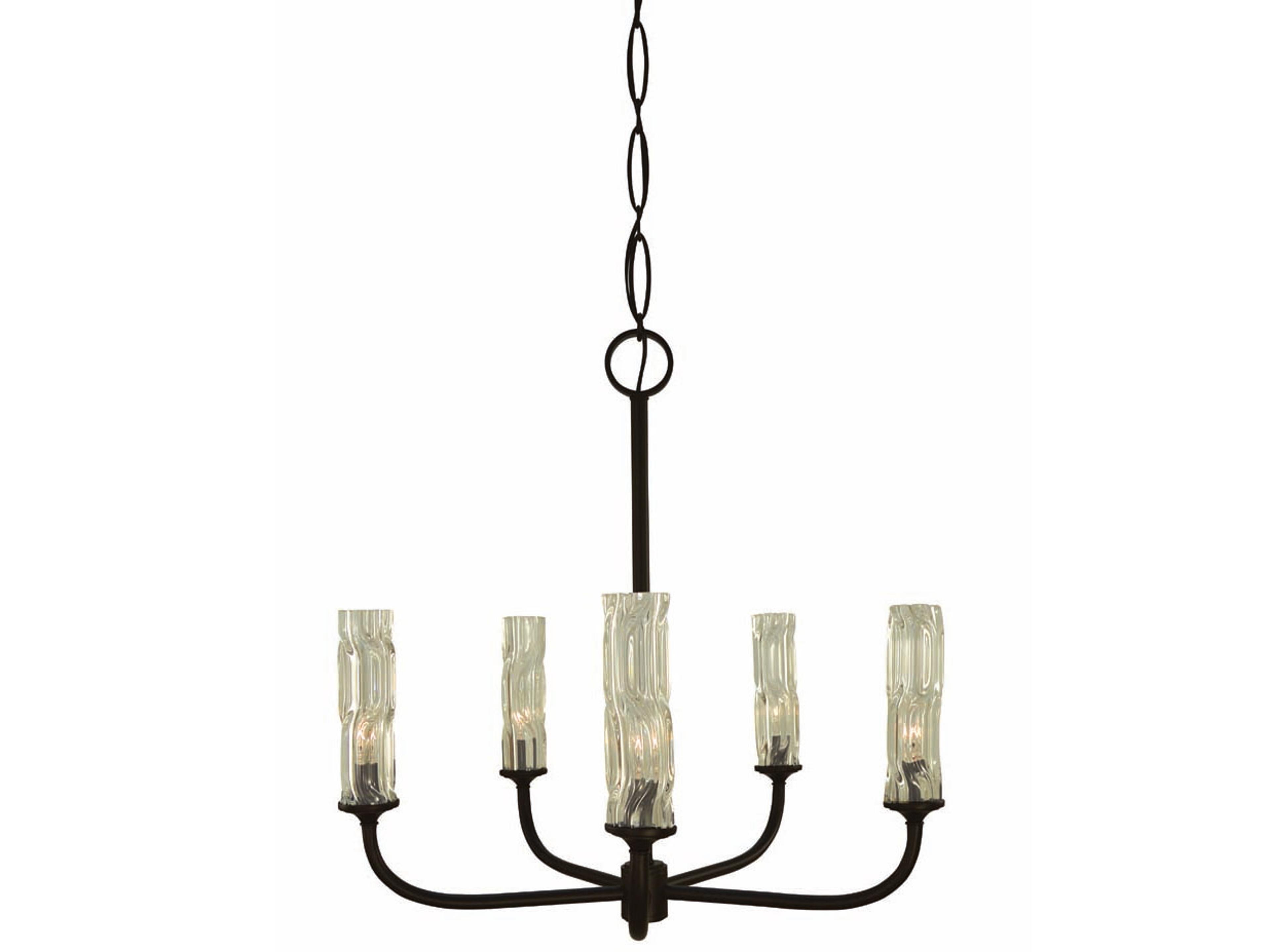 Framburg Kaia 5-Light Candelabra Cylinder Chandelier
