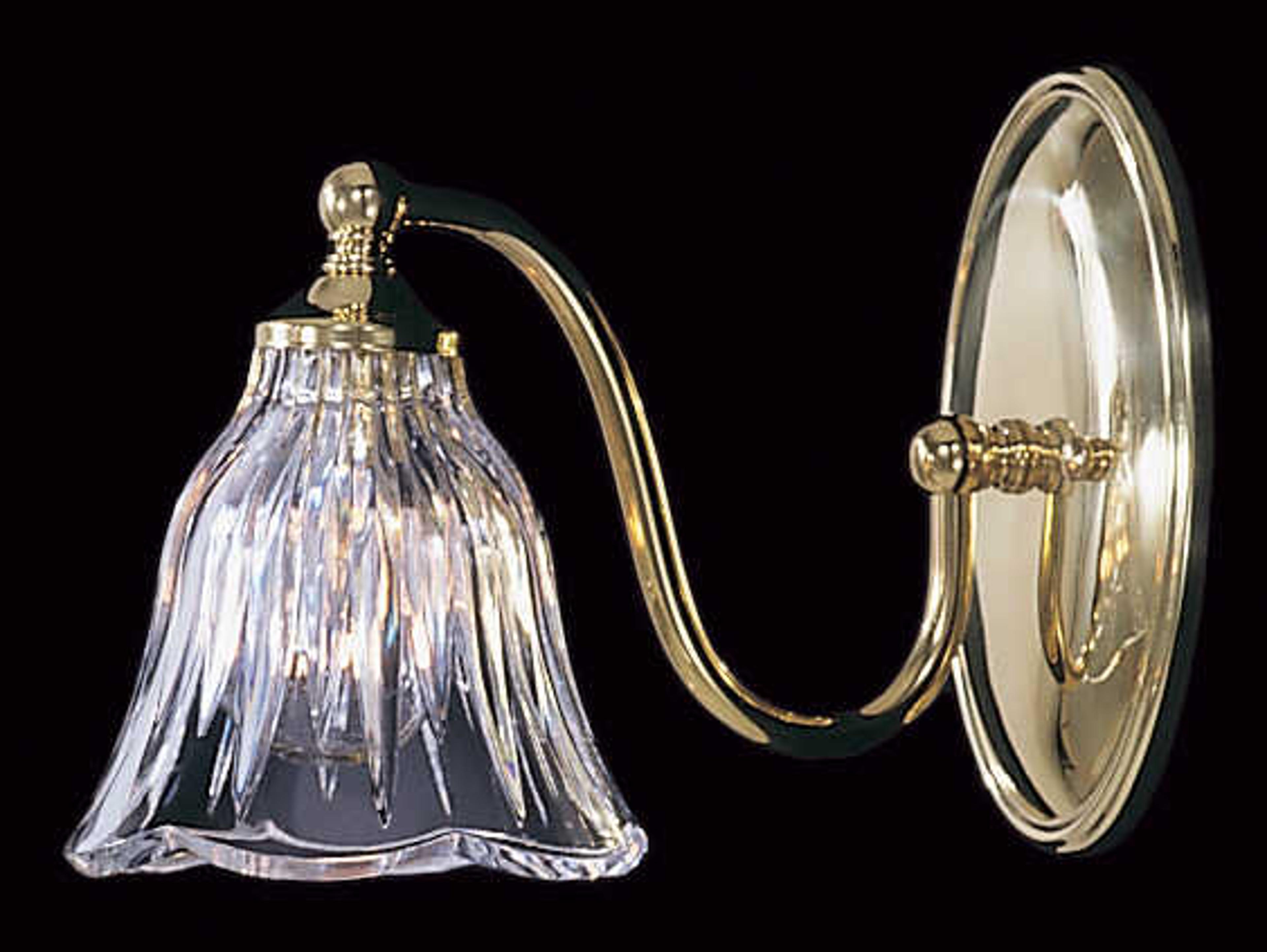 Framburg Geneva 1-Light Clear Crystal Wall Sconce